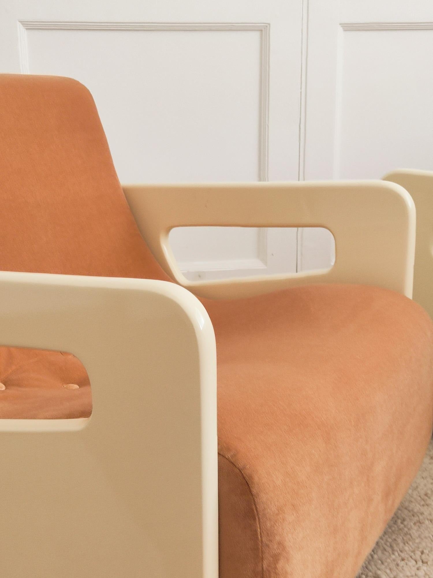 Pair of Toruga Armchairs by Beka - Italy 1960s Chairs