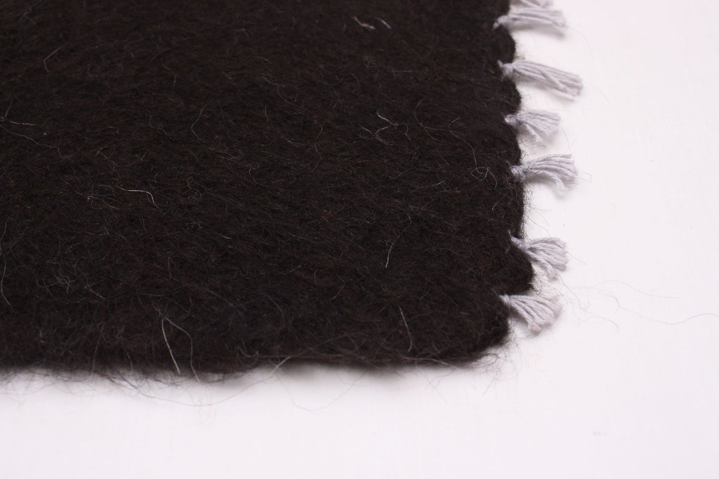 Turkish Flokati in Noir, 7'10" x 11' Rugs
