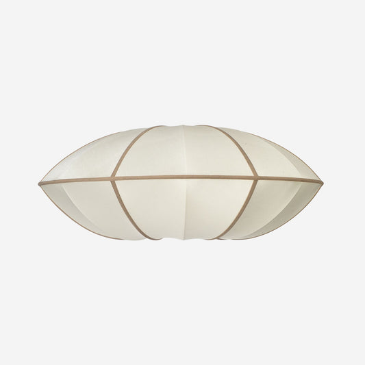 UFO Silk Pendant in Off White/Amber