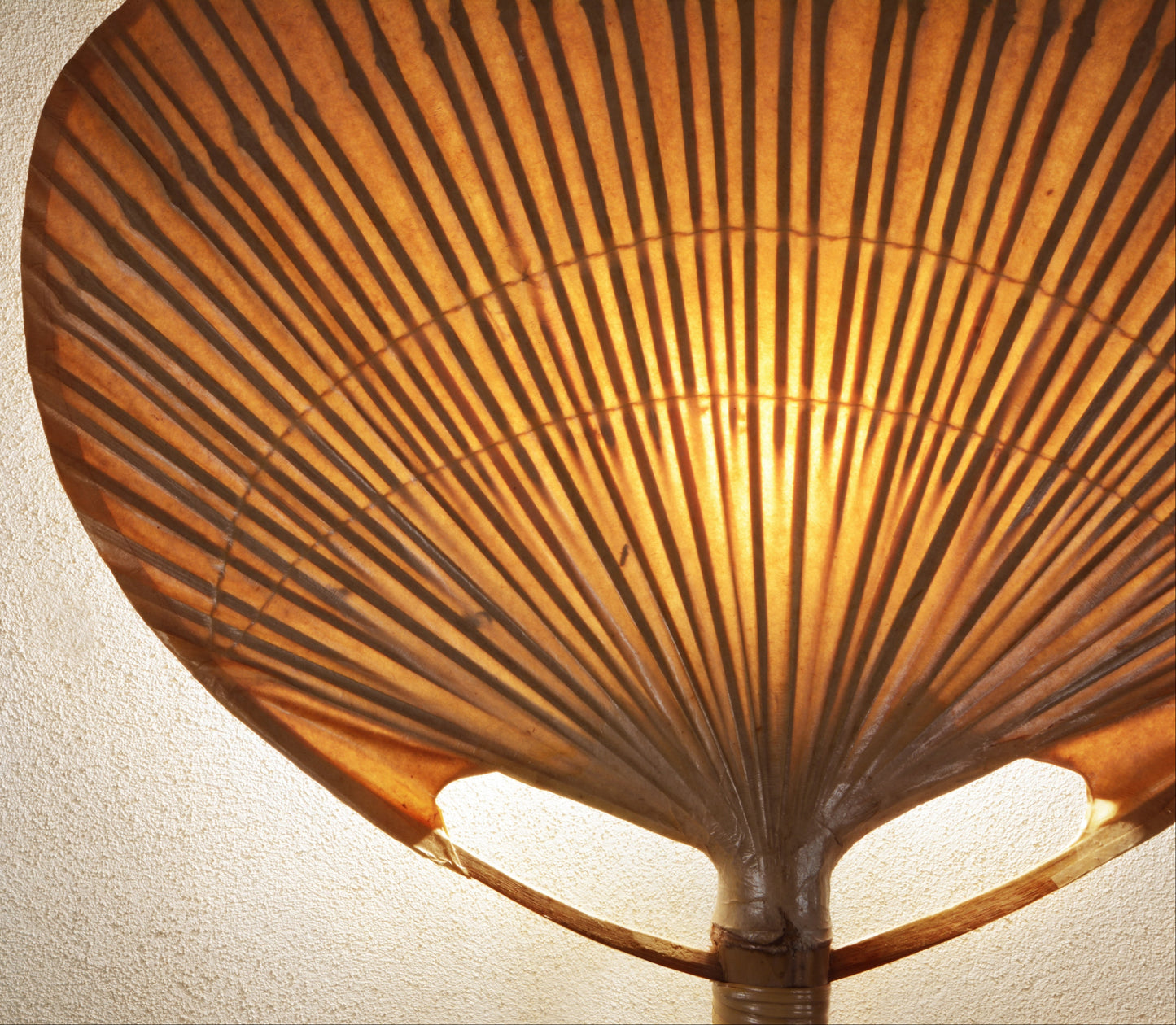 Uchiwa Wall Lamp by Ingo Maurer, Ca.1970 Sconces