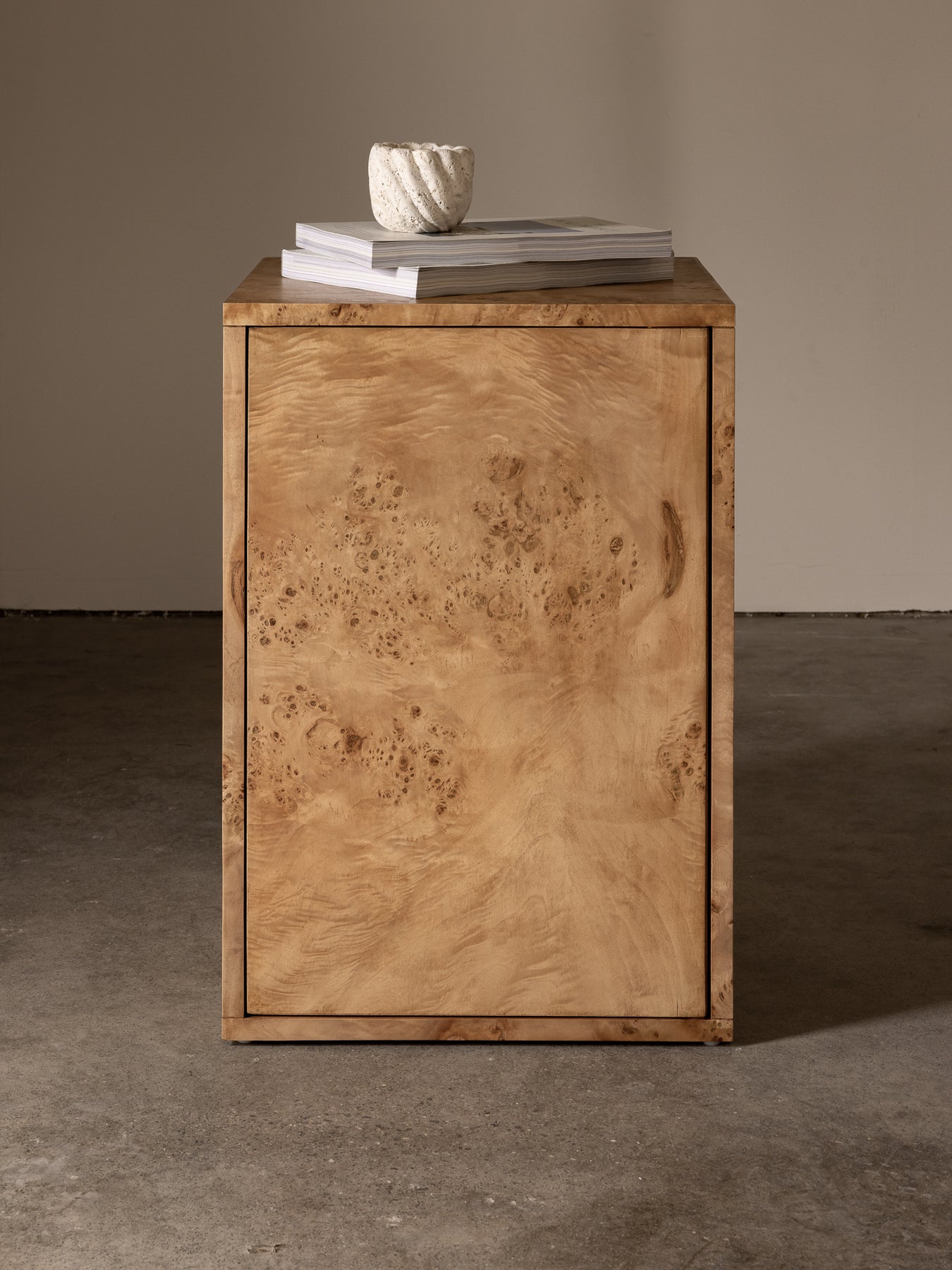 Vernier Linear Side Table, Natural End Tables