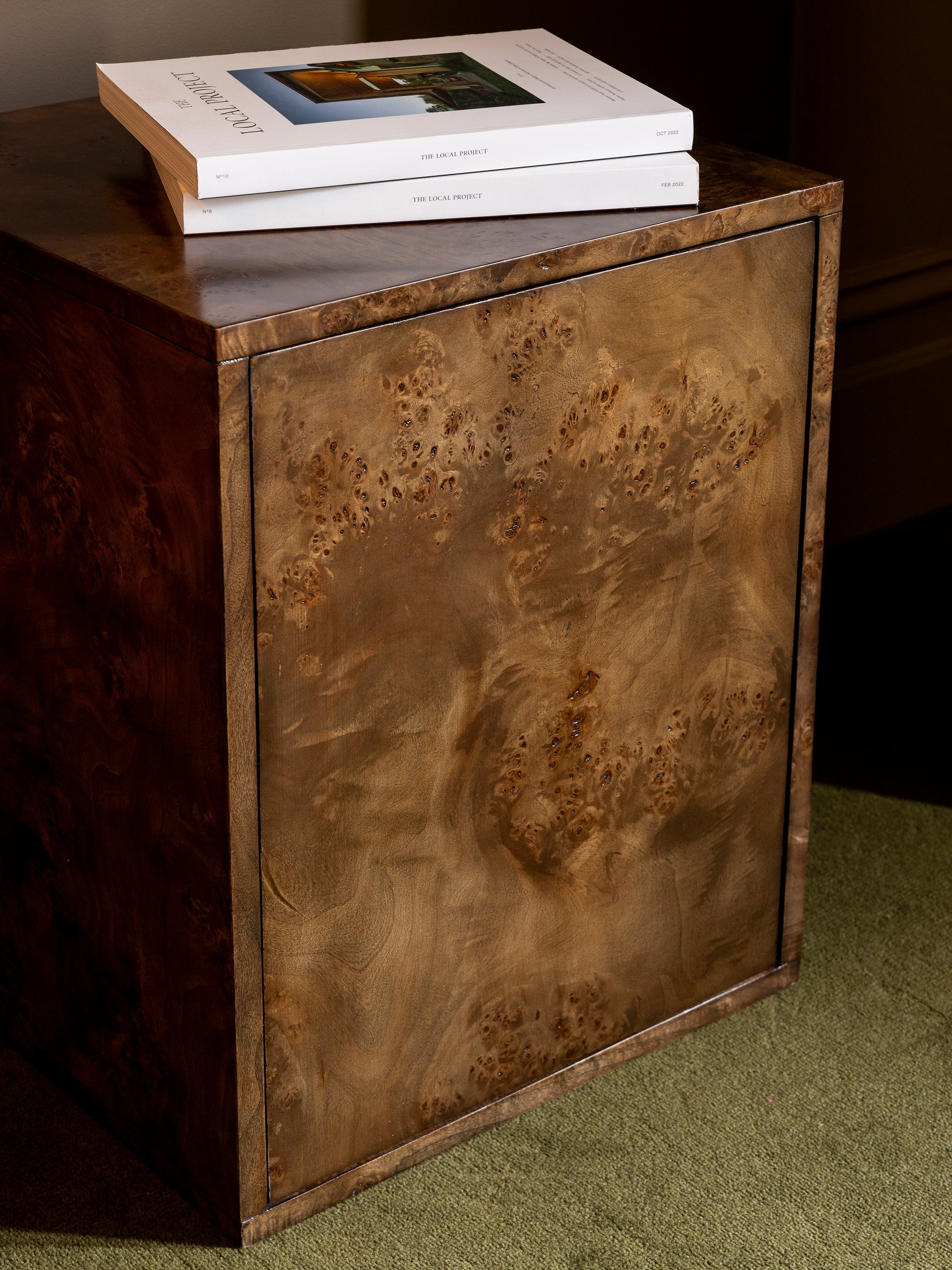 Vernier Linear Side Table, Tabac End Tables