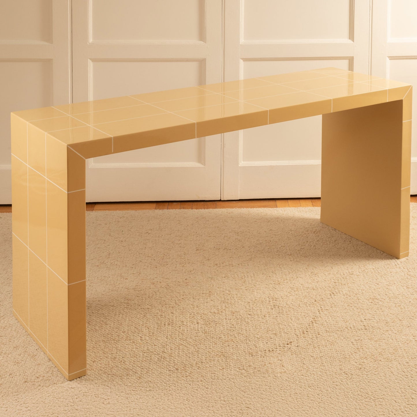 Lacquered Checkered Console/Desk Consoles