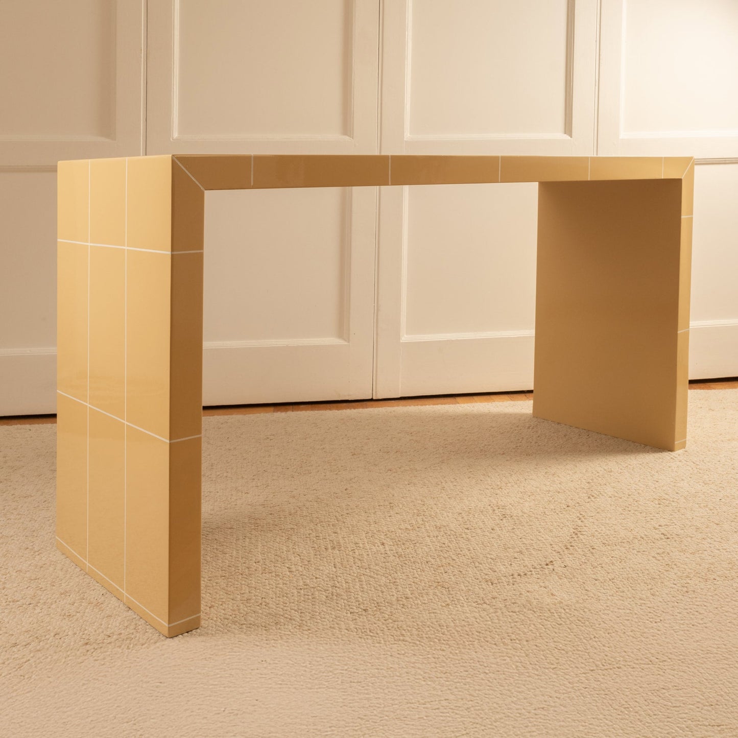 Lacquered Checkered Console/Desk Consoles