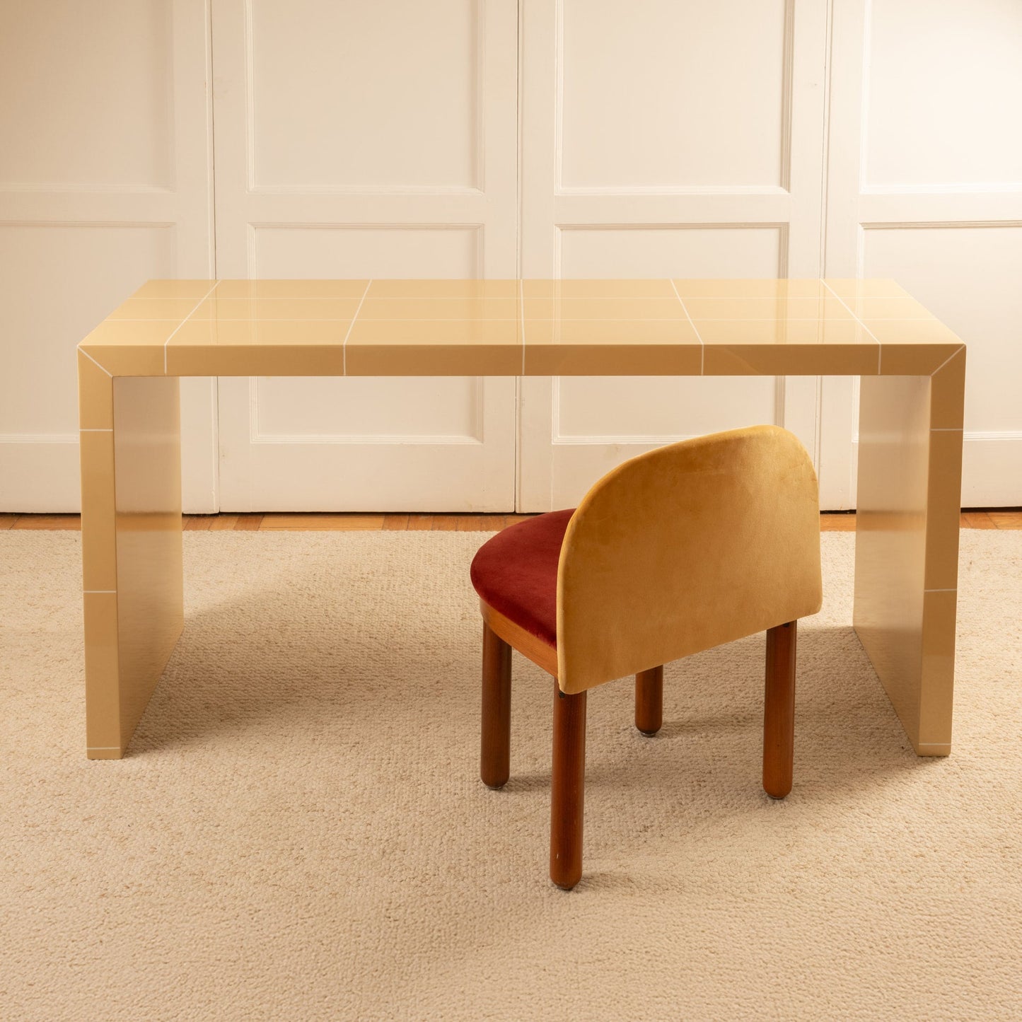Lacquered Checkered Console/Desk Consoles