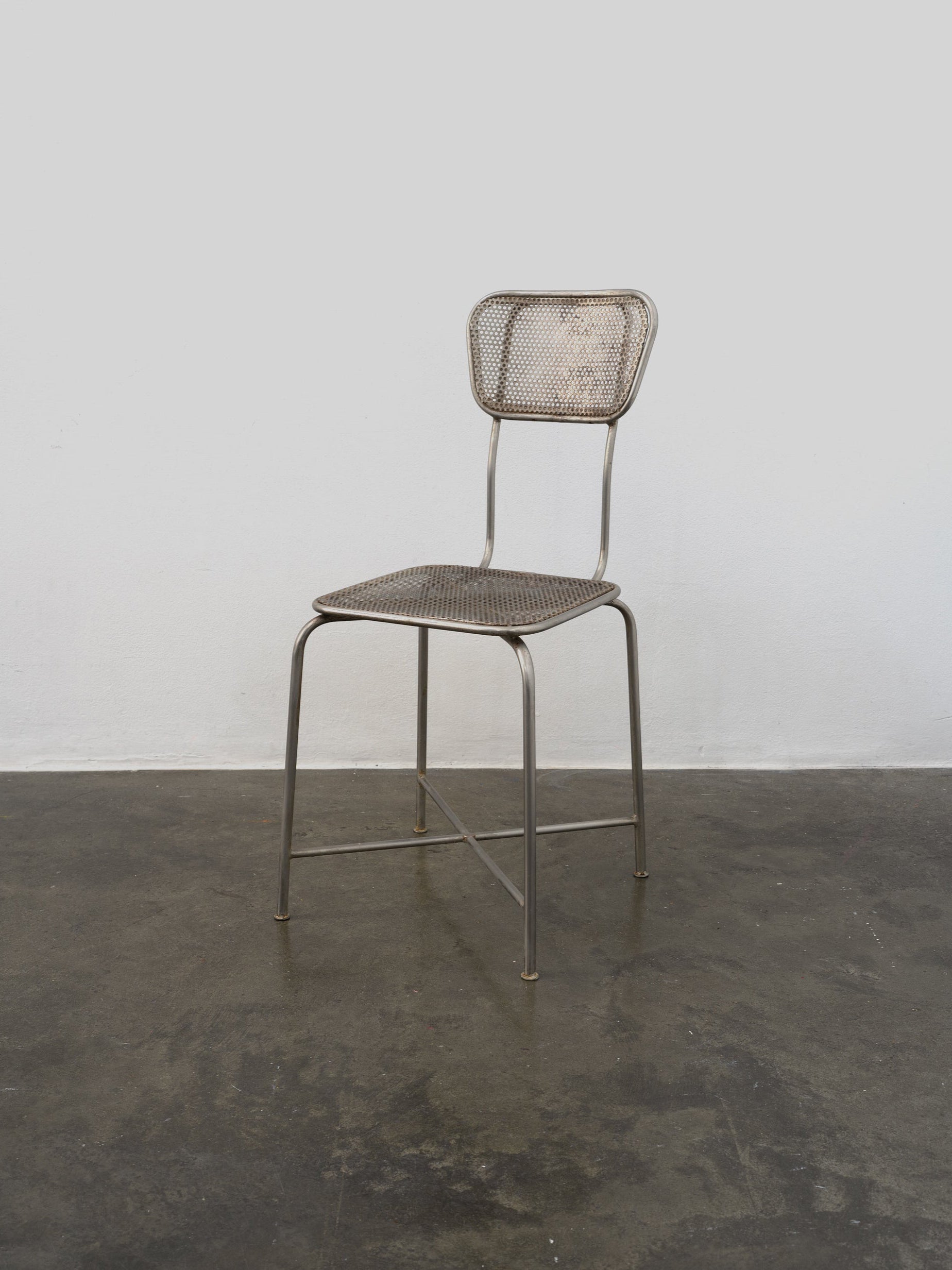 Vintage Perforated Metal Chairs Chairs