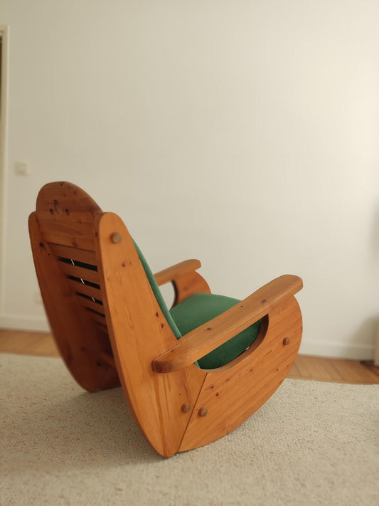 Scandinavian Rocking Chair, 70s Chairs