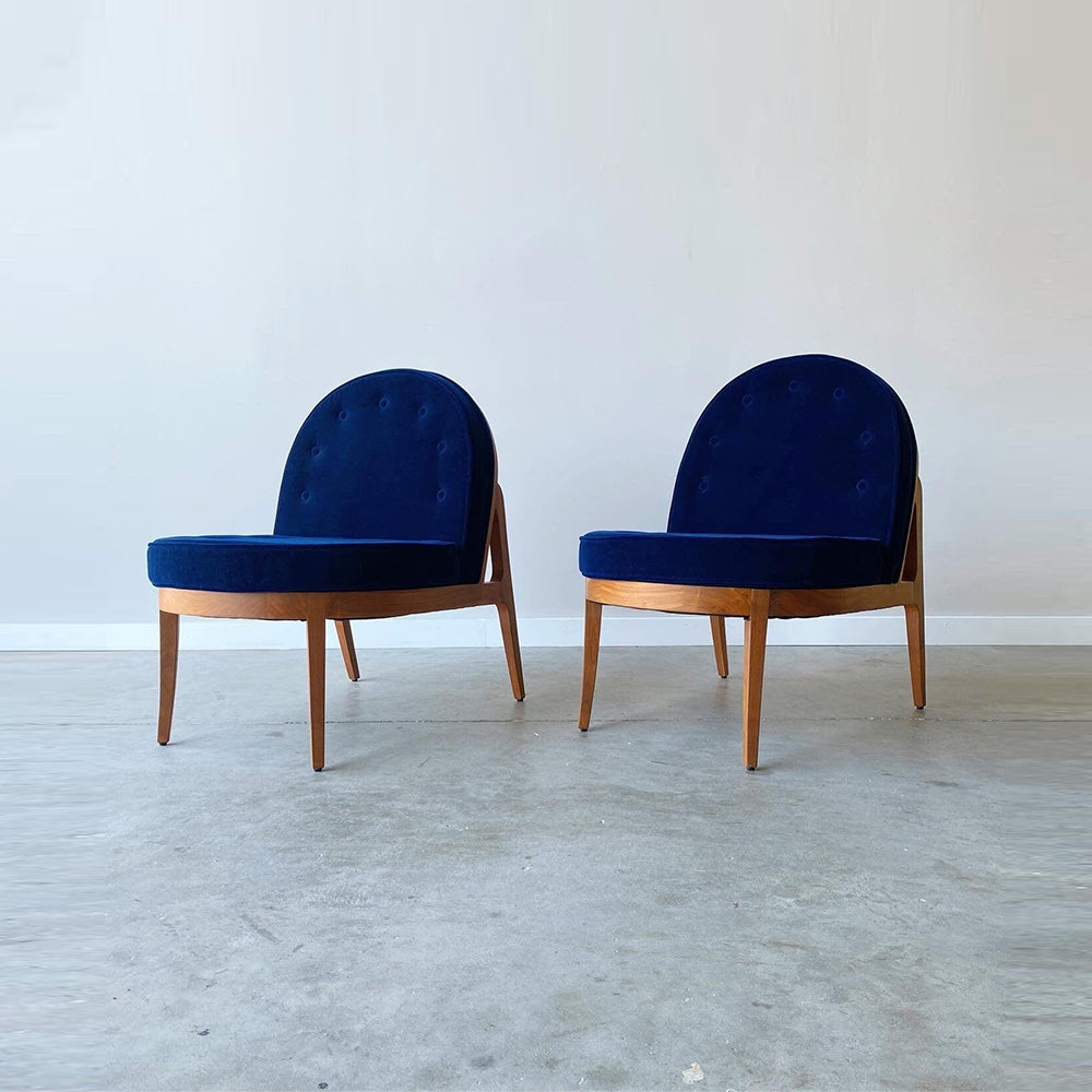 Vintage Sculpted Slipper Chairs