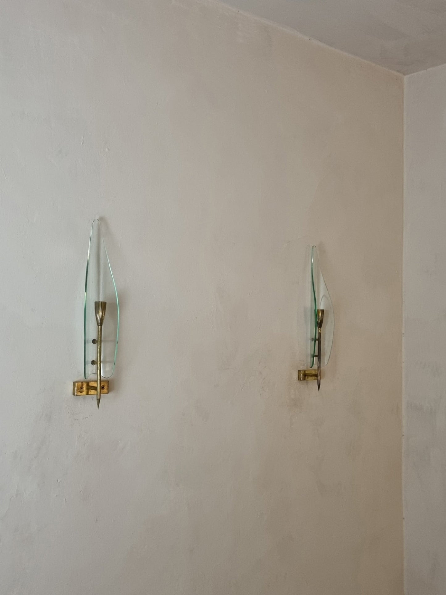 Wall Sconces Designed and Produced by Cristal Art, Italy 1950 Sconces