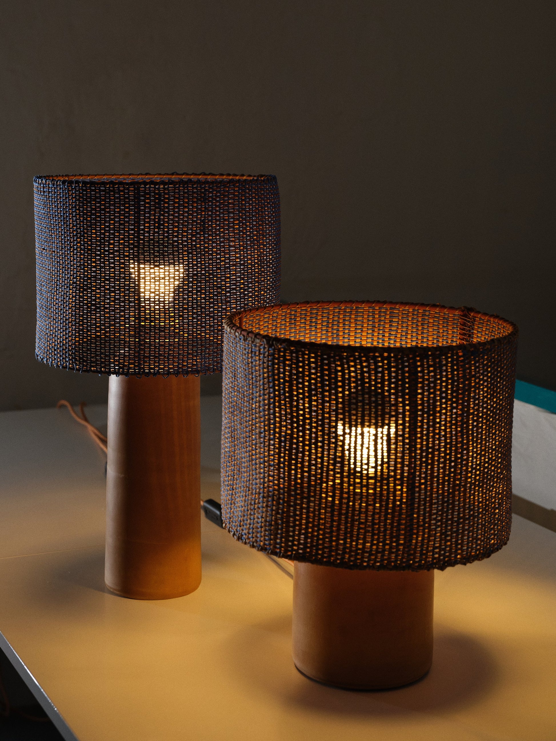 Small Weaving Lamp Table Lamps