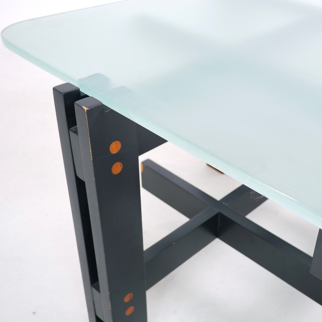 Wood and Glass Coffee Table, Italy, ca. 1960 Coffee Tables