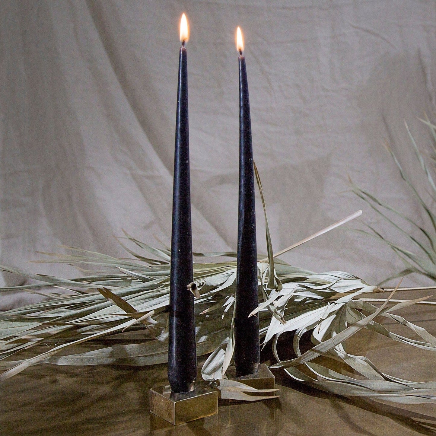 Brass Candle Block Decor