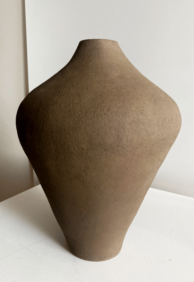 Brown Ceramic Vase by Maku Ceramics.