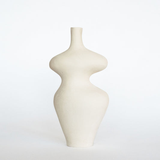 Form Vase #30 in Ivory by Whitney Bender