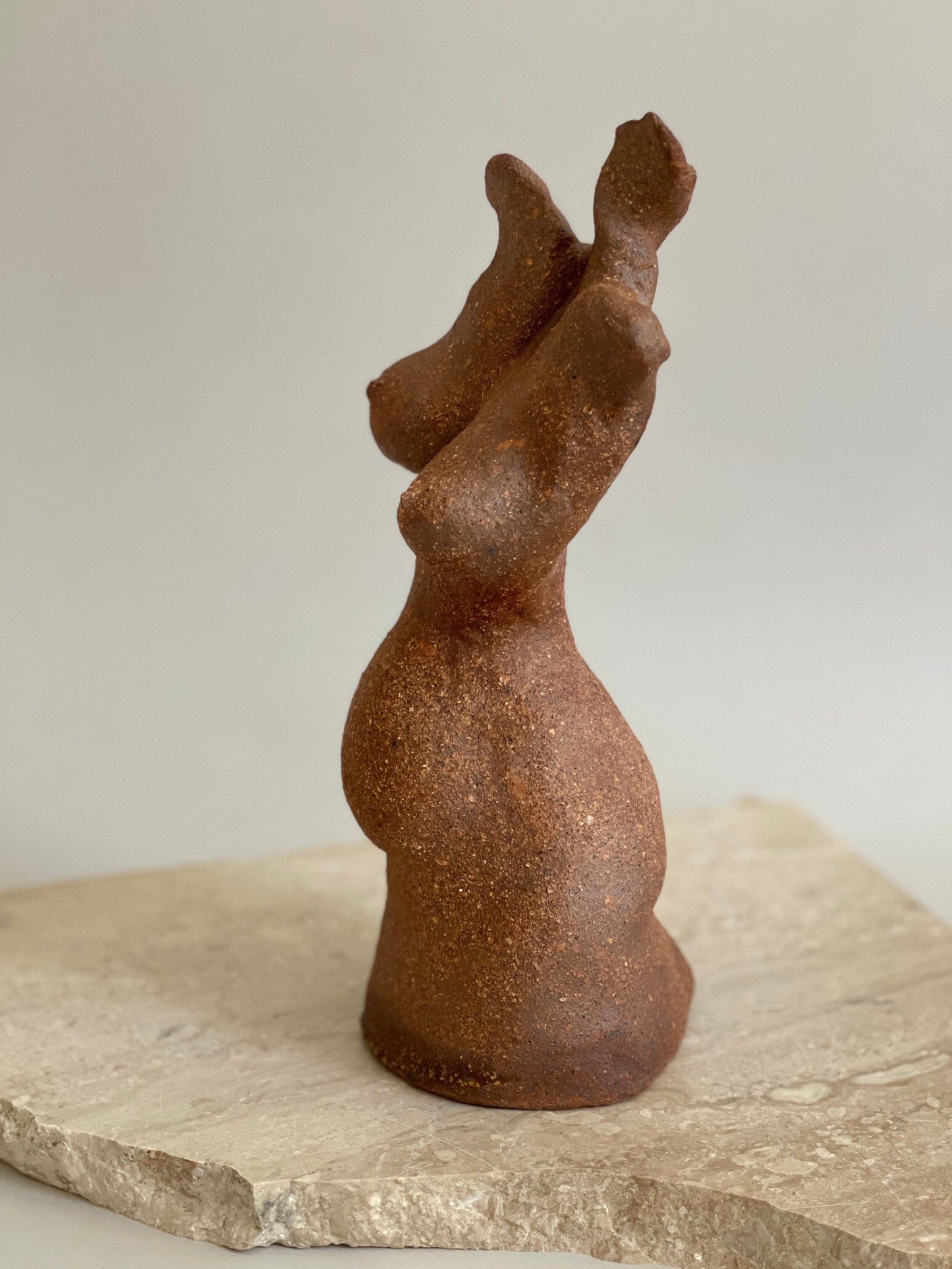 Lani Sculpture in Brown Clay by Le Minou Studio
