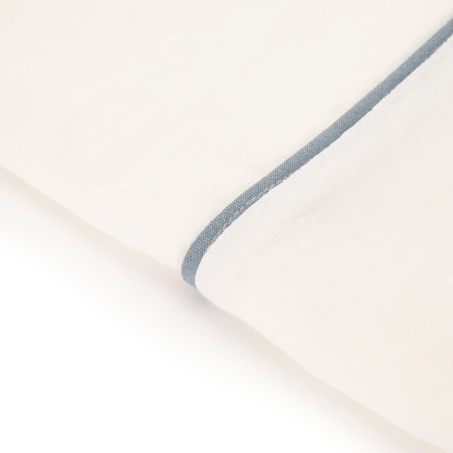 Linen Top Sheet w/ Piping Decor