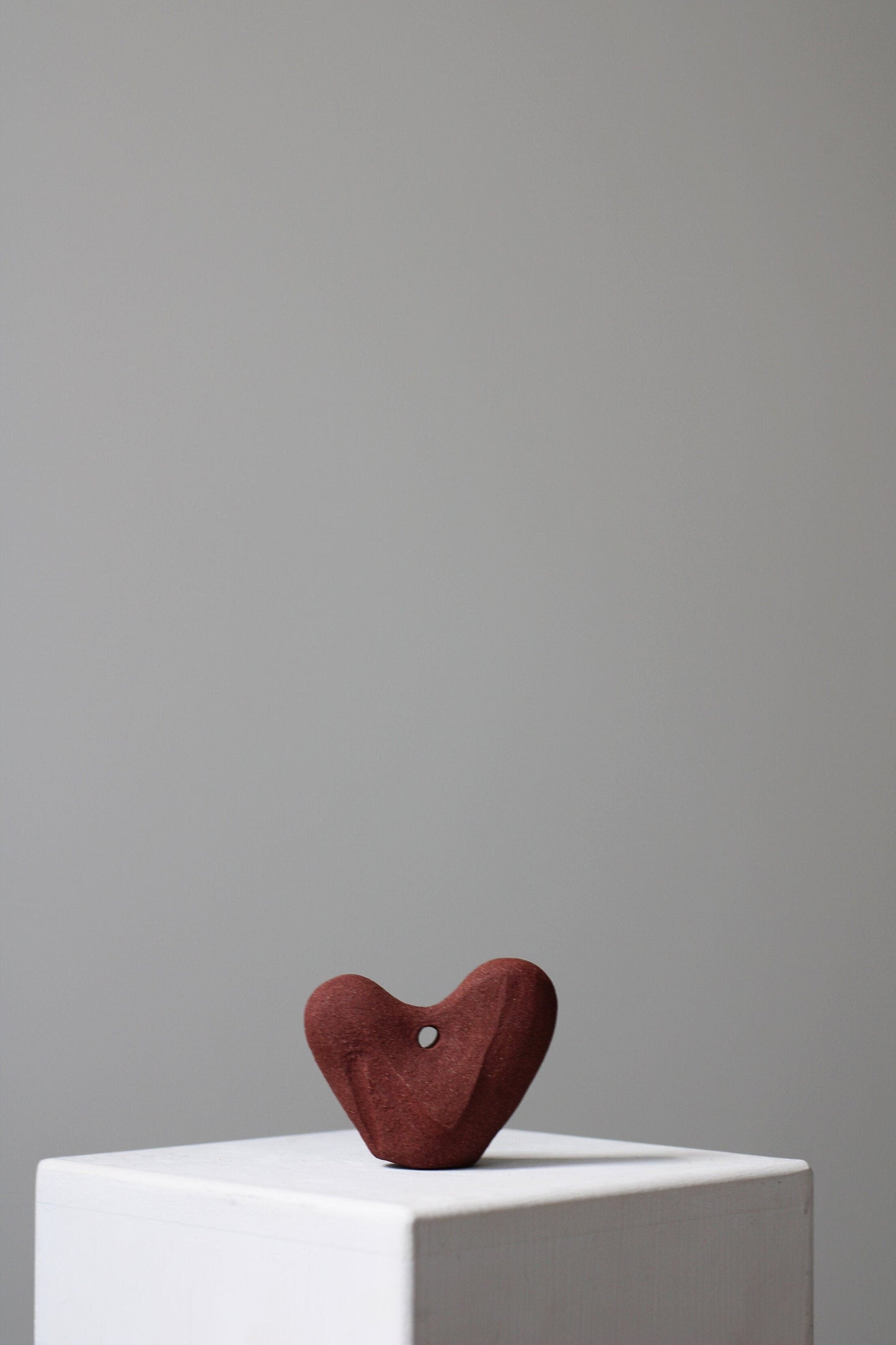M14 Red Stoneware Sculpture by Abid Javed