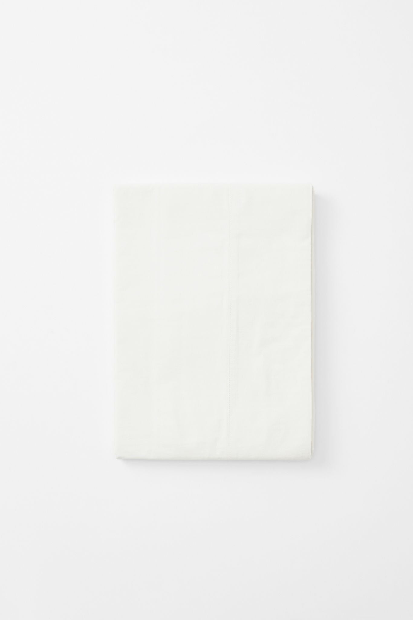 Mono Organic Cotton Percale Flat Sheet Bed Sheets Single / Prism