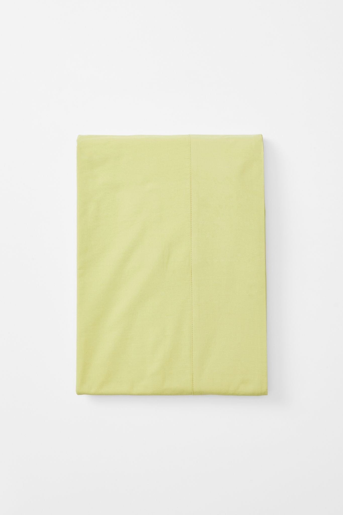 Mono Organic Cotton Percale Flat Sheet Bed Sheets Single / Sulphur