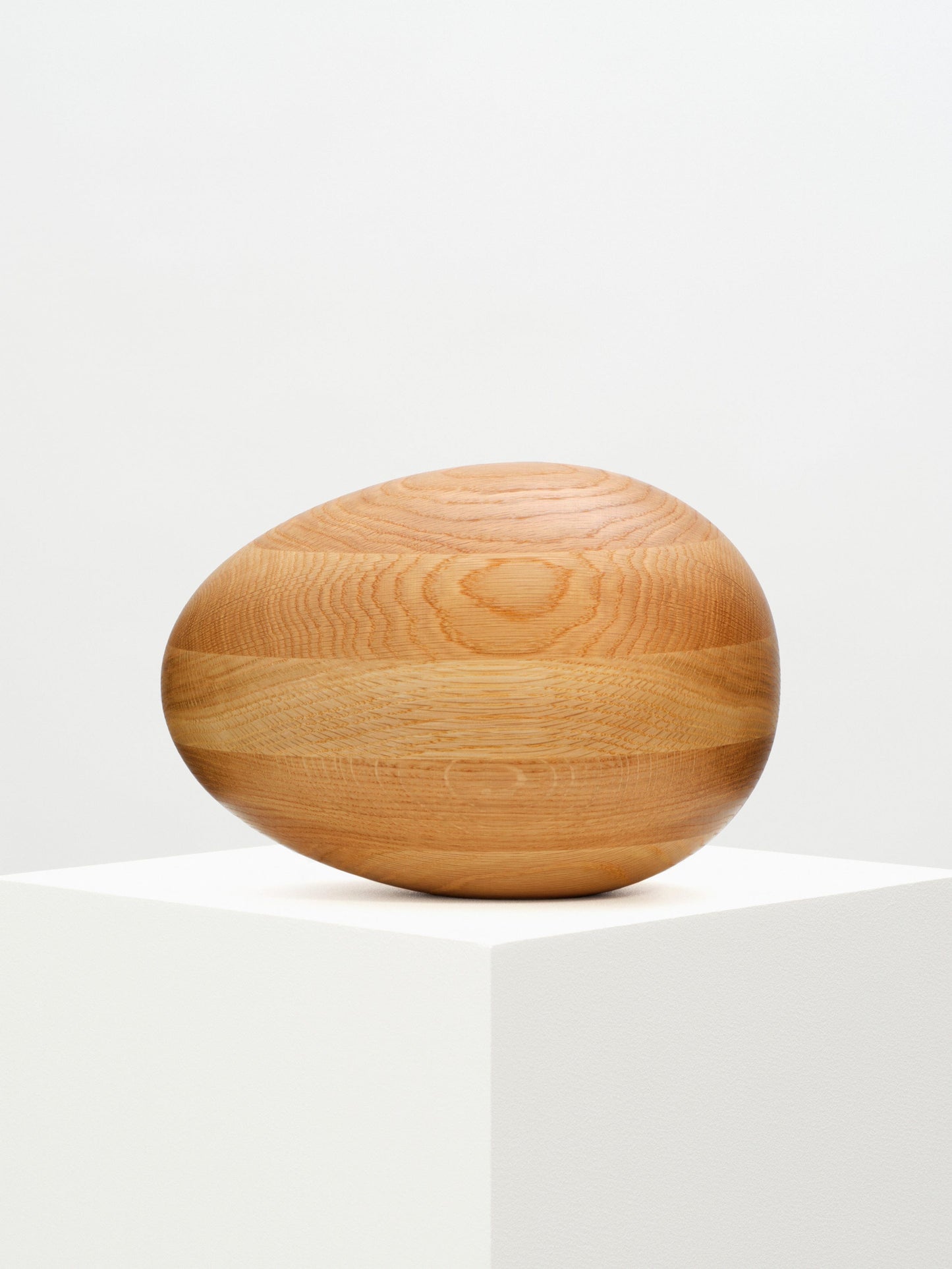 Natural Oak Egg Sculpture sculptures