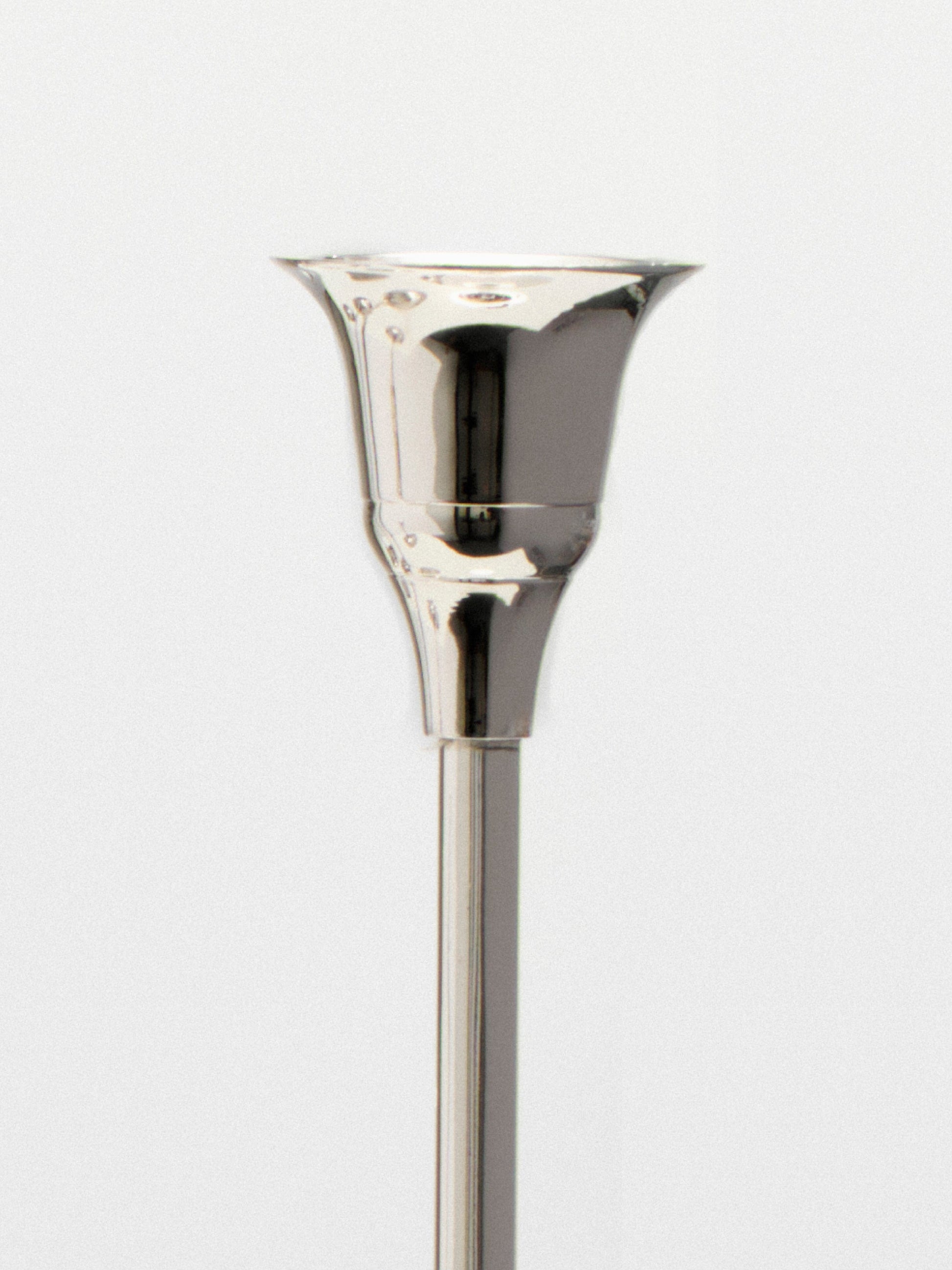 Nickel Candlestick Set Decor