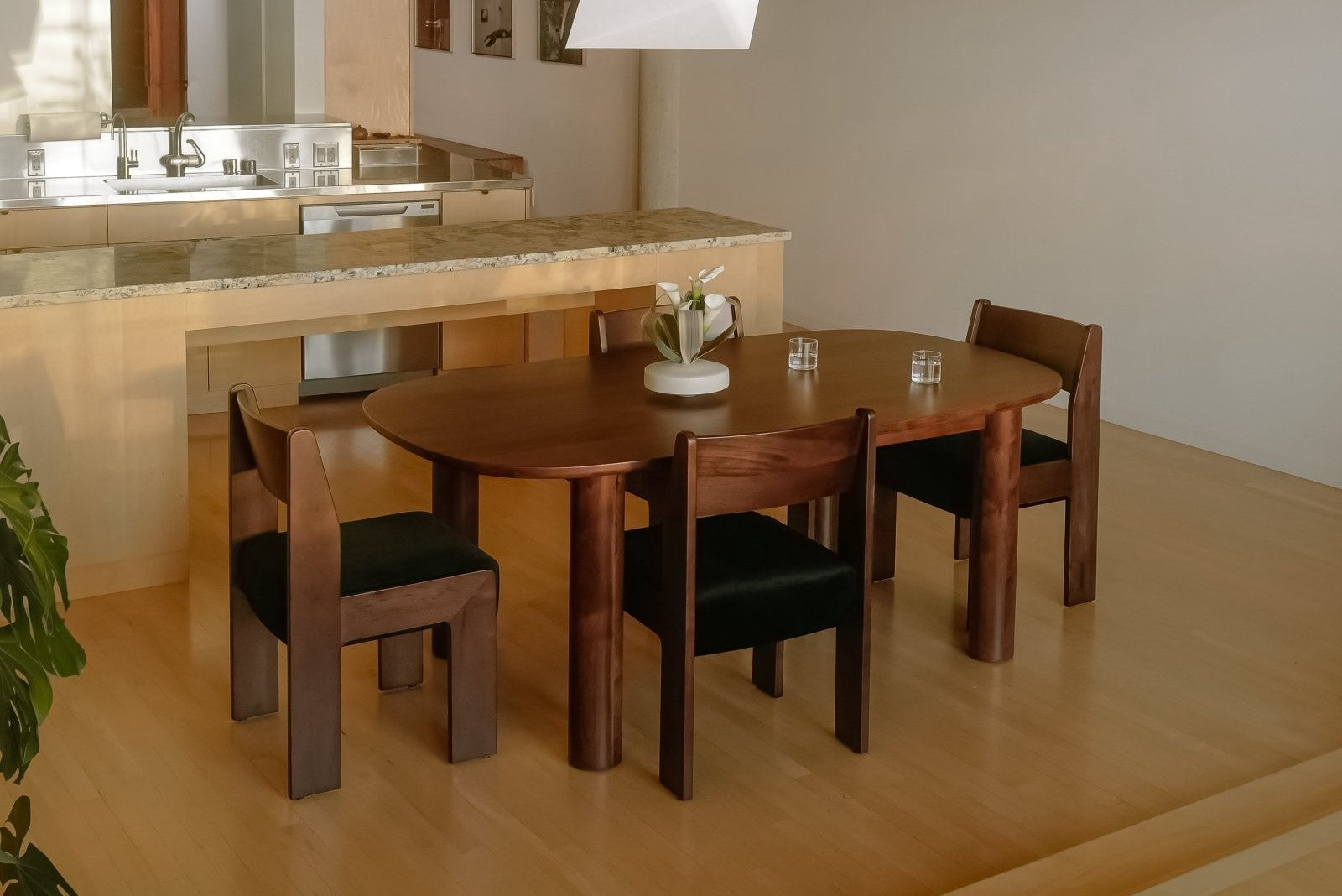 Ora Black Walnut Dining Table 76" Dining Tables