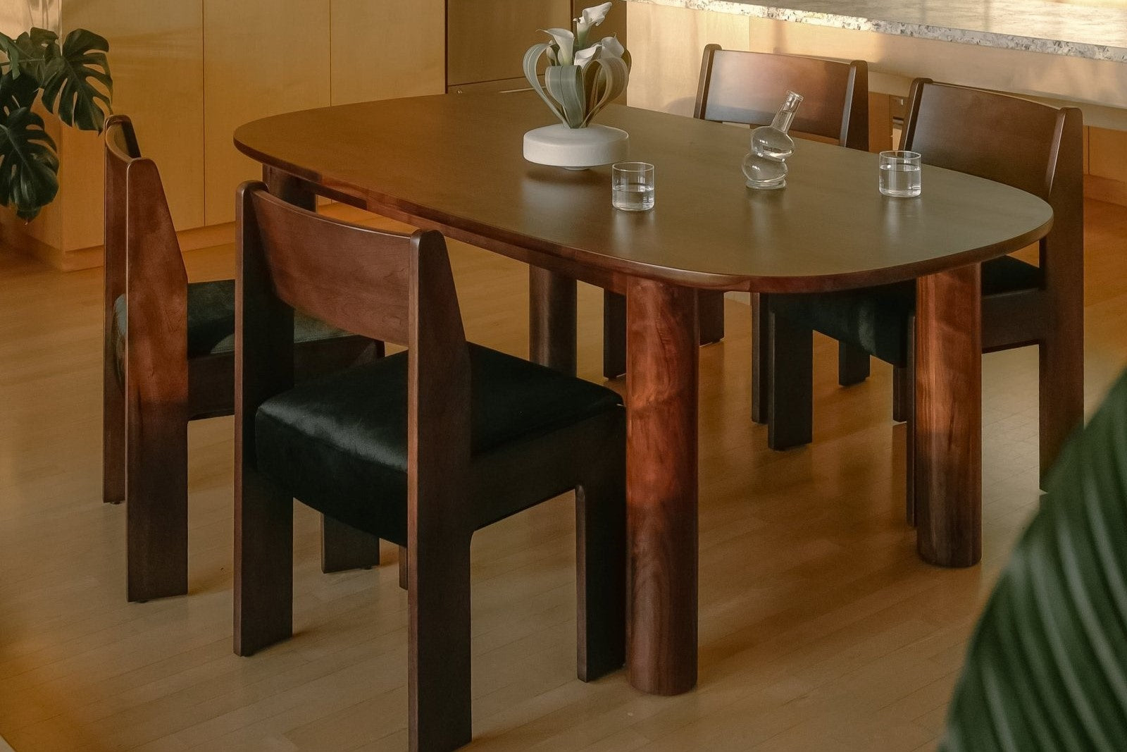 Ora Black Walnut Dining Table 76" Dining Tables