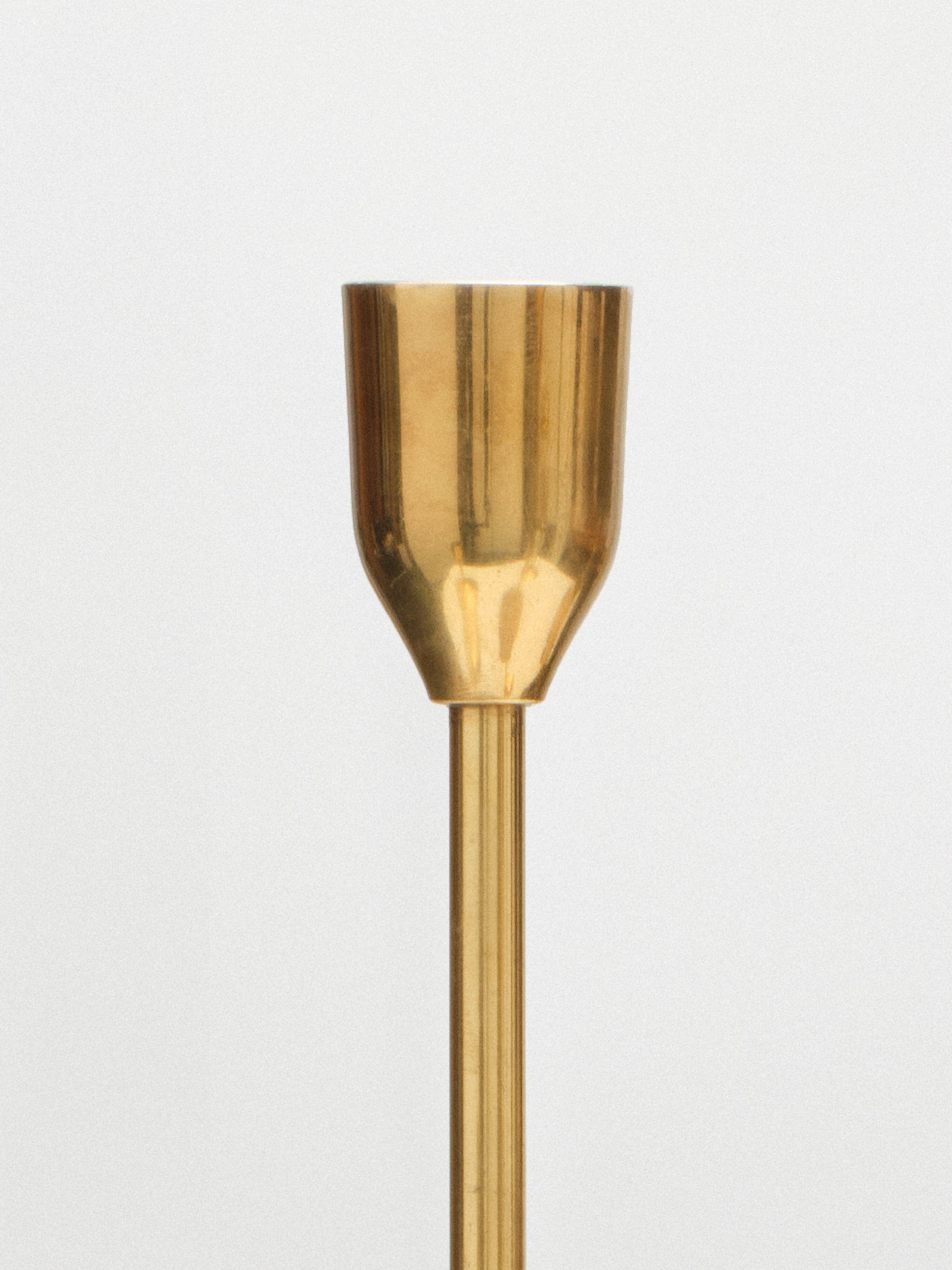 Polished Brass Candlestick Set Decor