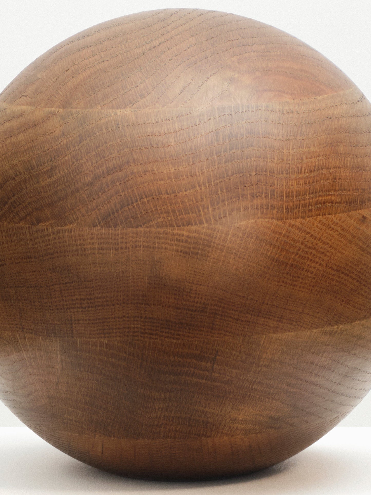 Smoked Oak Egg Sculpture sculptures