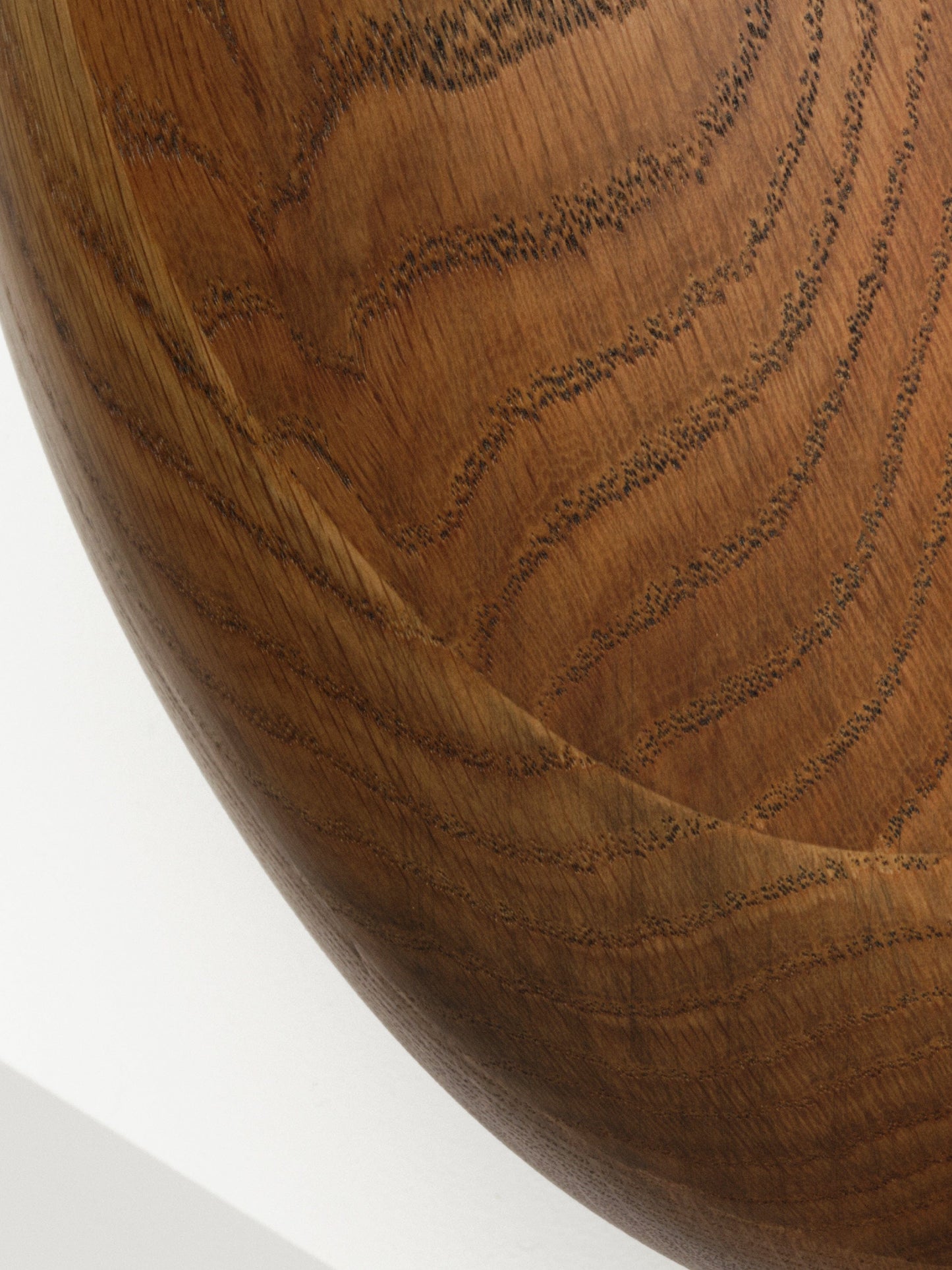 Smoked Oak Egg Sculpture sculptures