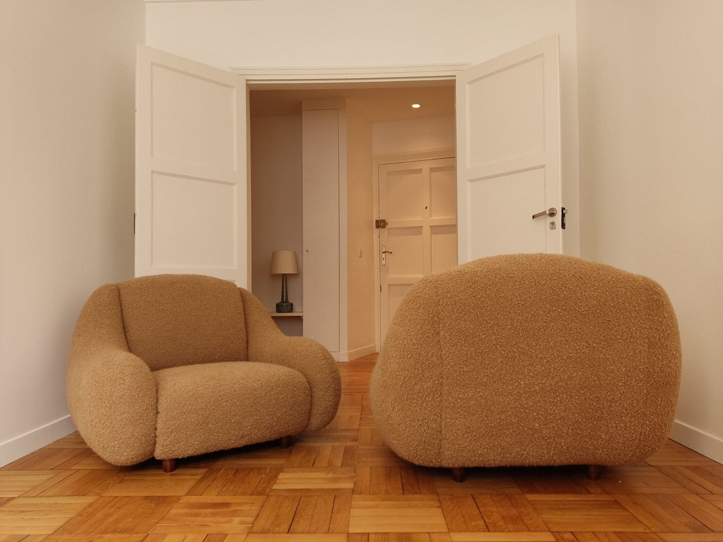 Vintage Italian Armchairs (Set of Two) Chairs