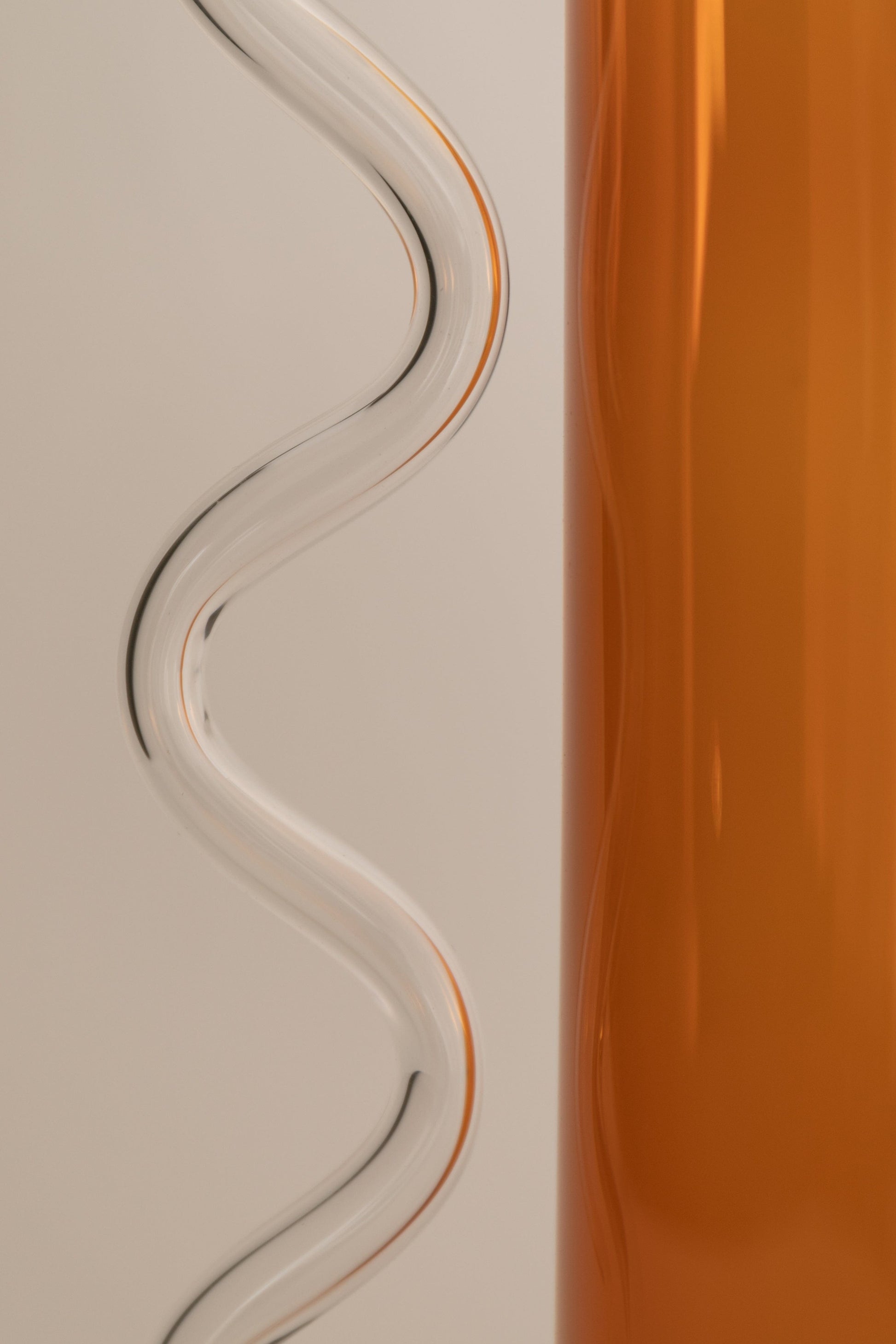 Wave Pitcher - Amber