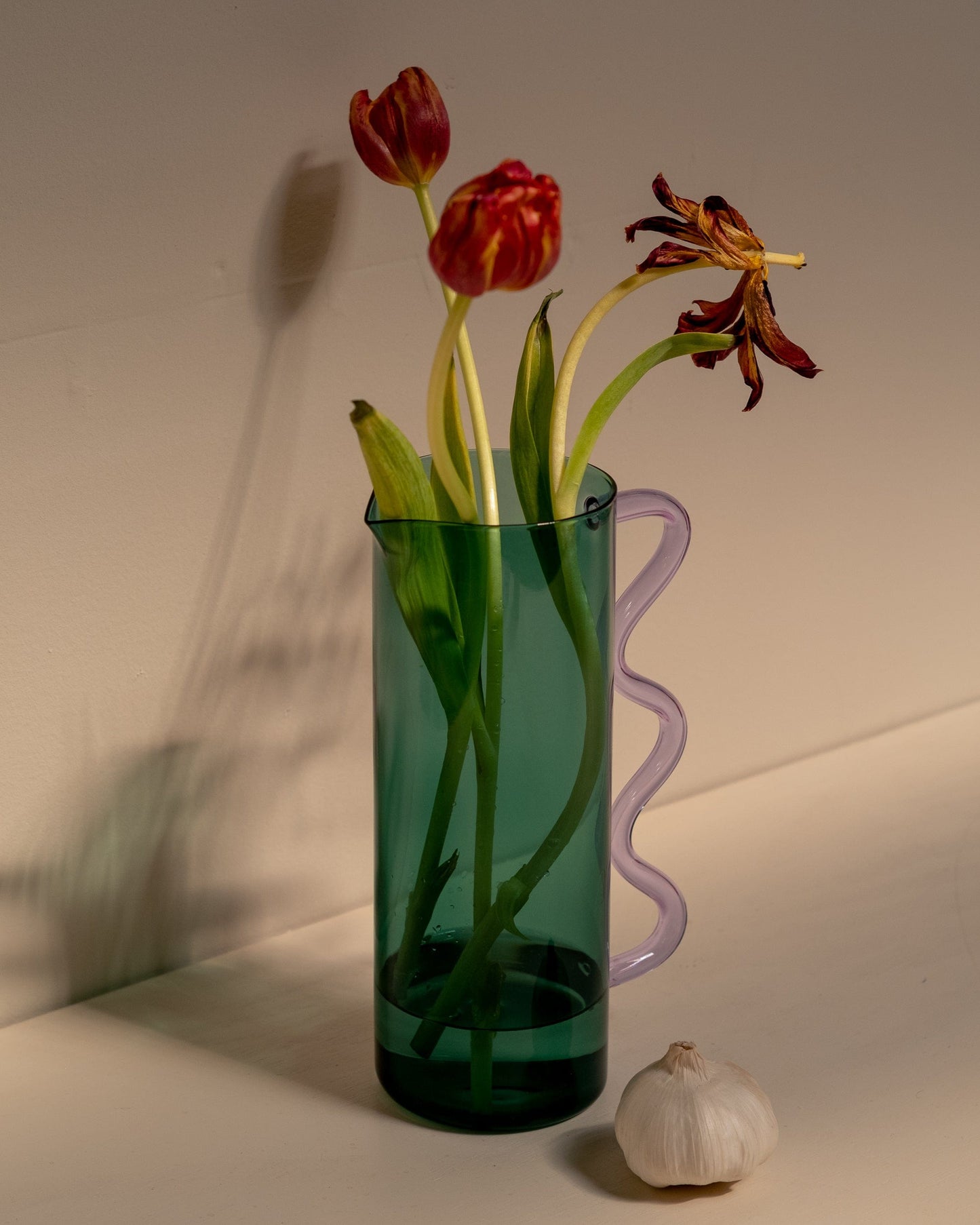 Wave Pitcher - Teel w/ Lilac