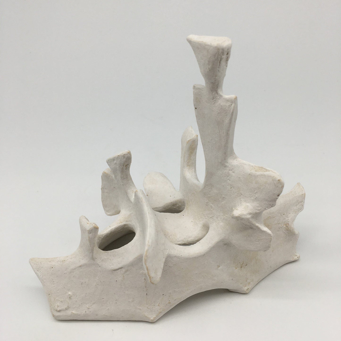 WHITE UNDERGLAZE ON STONEWARE SCULPTURE BY EVAMARIE PAPPAS-OGLANDER