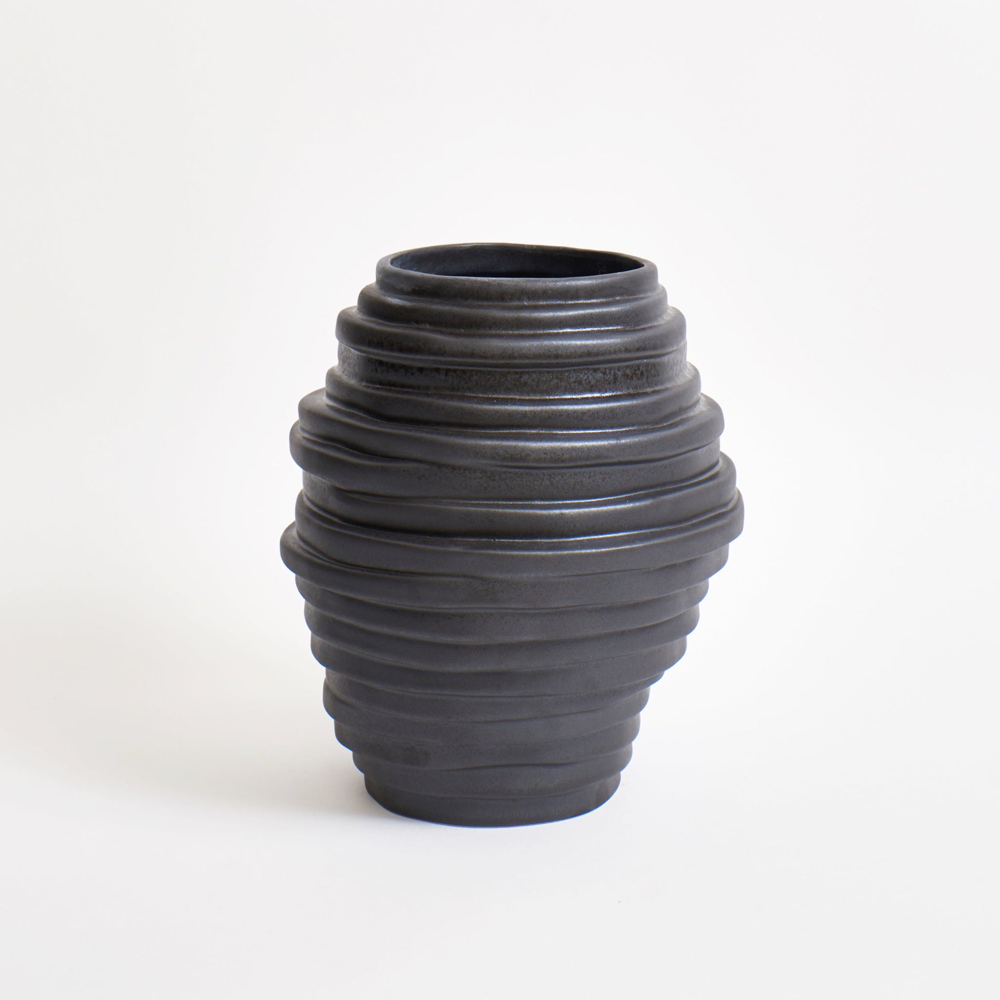 Alfonso Vase in Graphite Vases