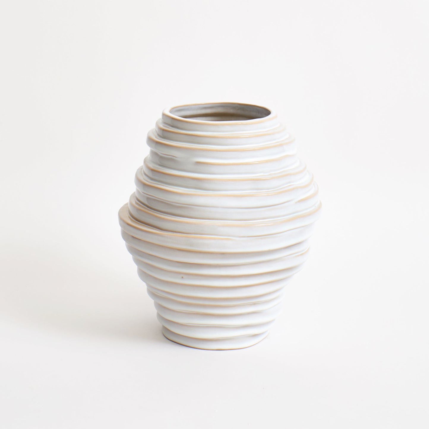 Alfonso Vase in Shiny White Vases