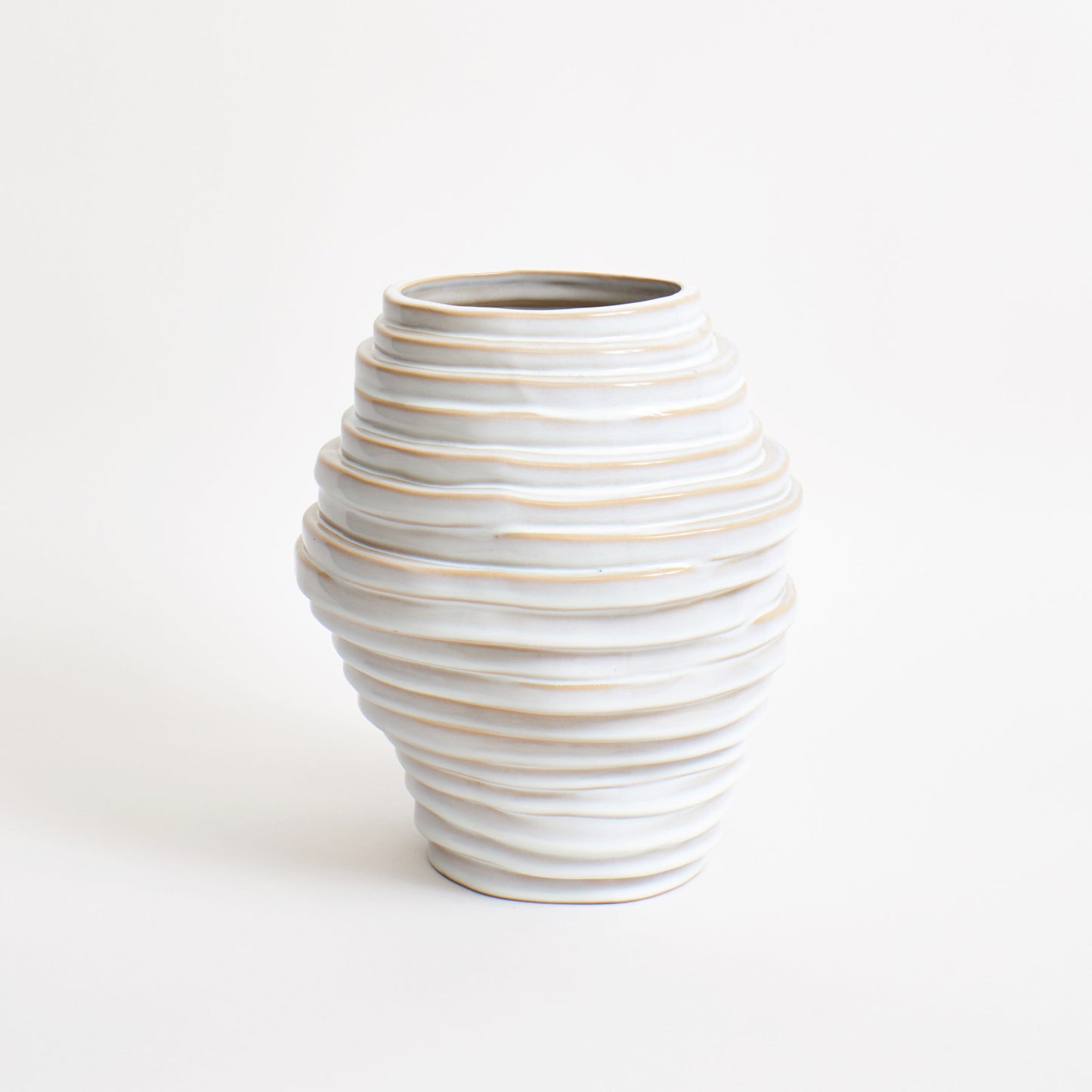 Alfonso Vase in Shiny White Vases