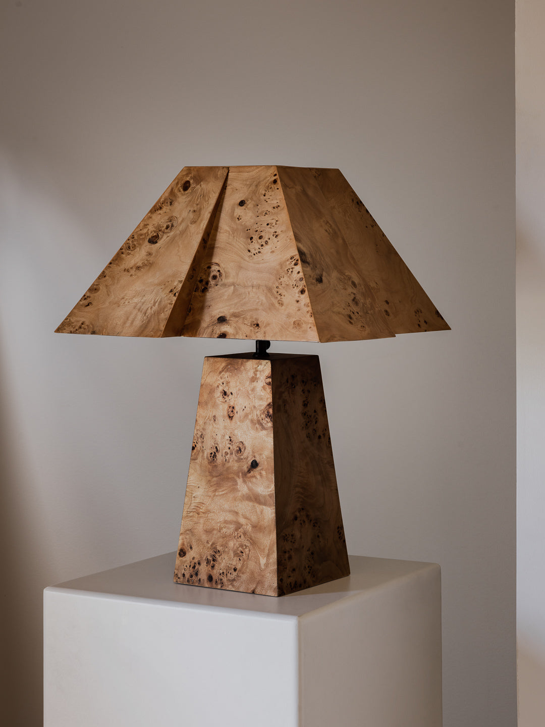 Bohan Table Lamp in Burlwood by Rachel Donath Table Lamps