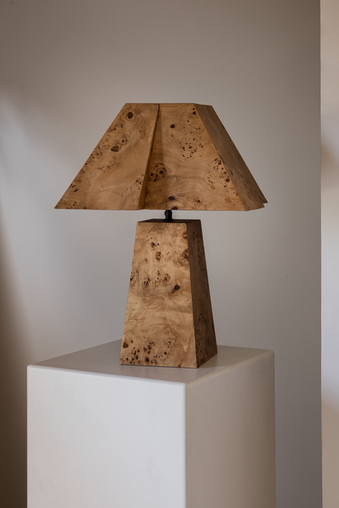 Bohan Table Lamp in Burlwood by Rachel Donath Table Lamps