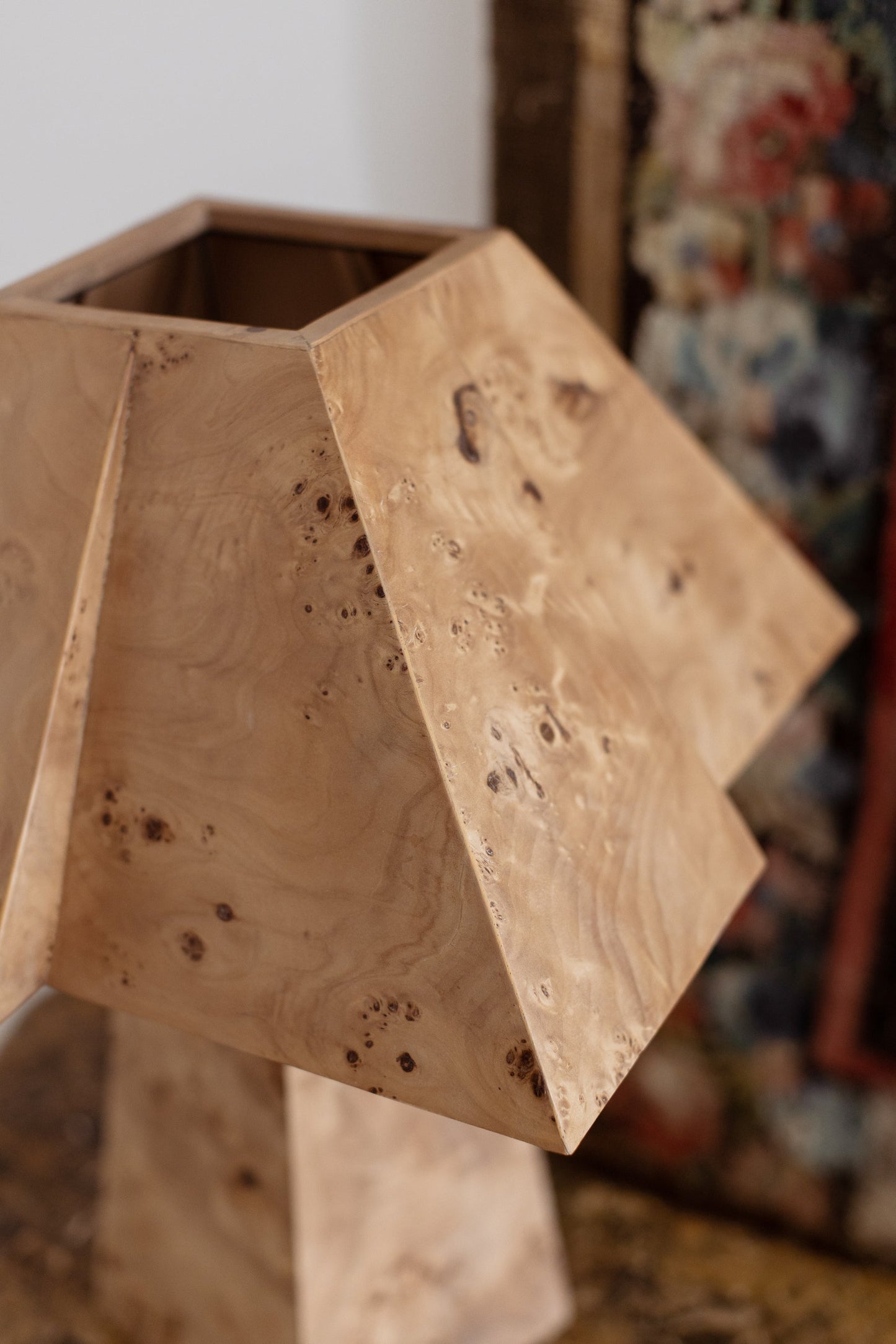 Bohan Table Lamp in Burlwood by Rachel Donath Table Lamps