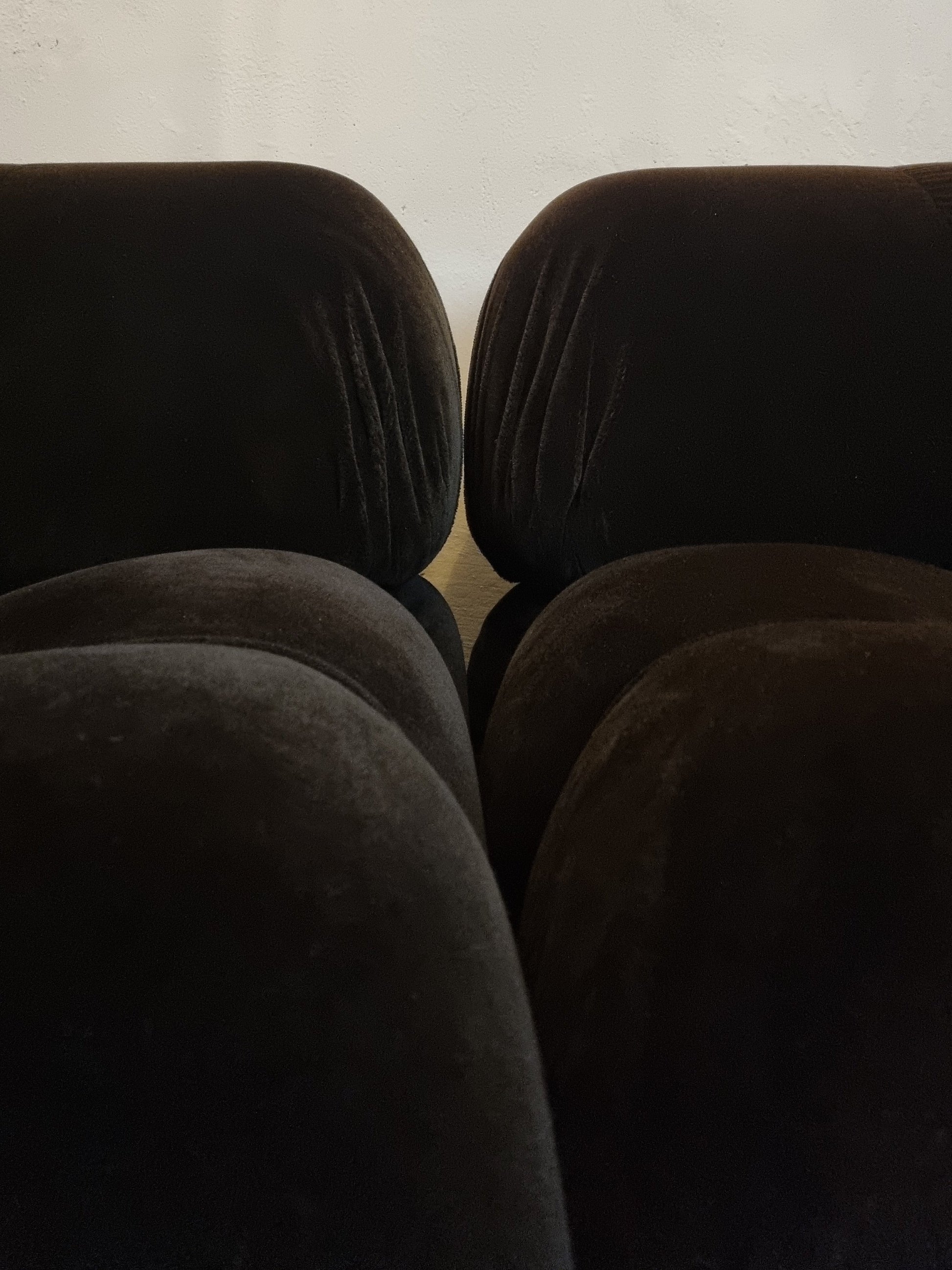 Camaleonda in Brown Mohair by Mario Bellini Sofas