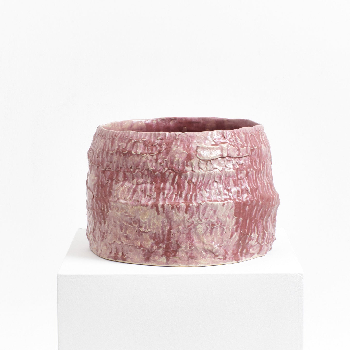 Casa Planter No 2 in Dripped Dark Pink Planters