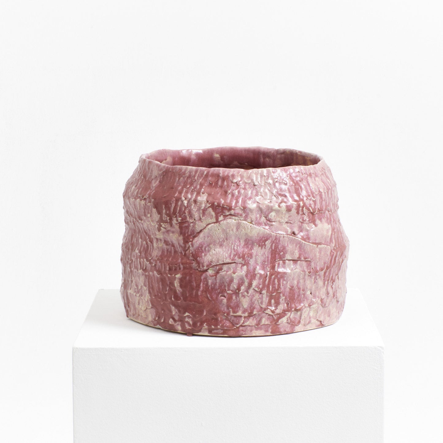 Casa Planter No 2 in Dripped Dark Pink Planters