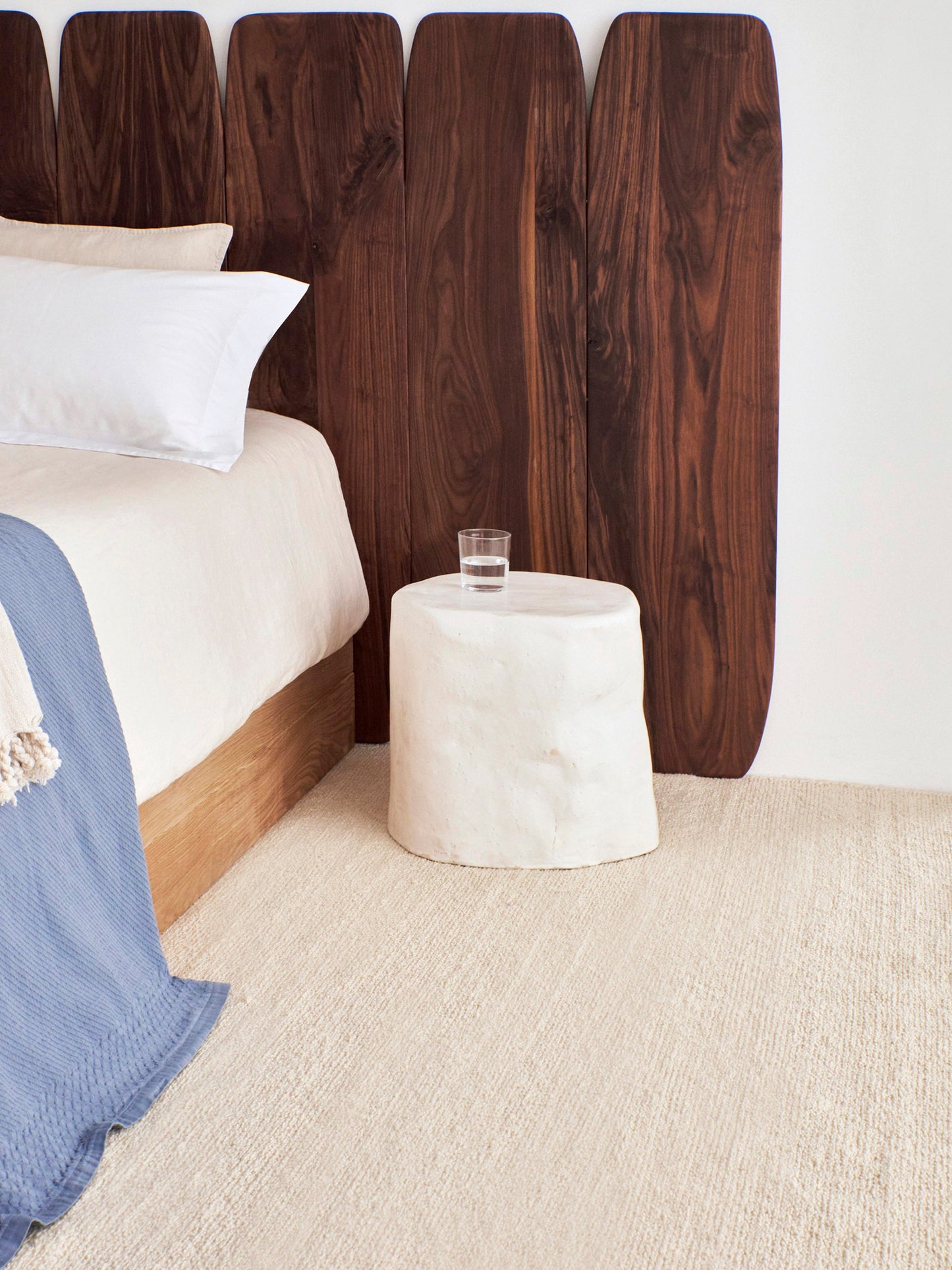 Ceramic Side Table - Small (Custom Shape) in White End Tables