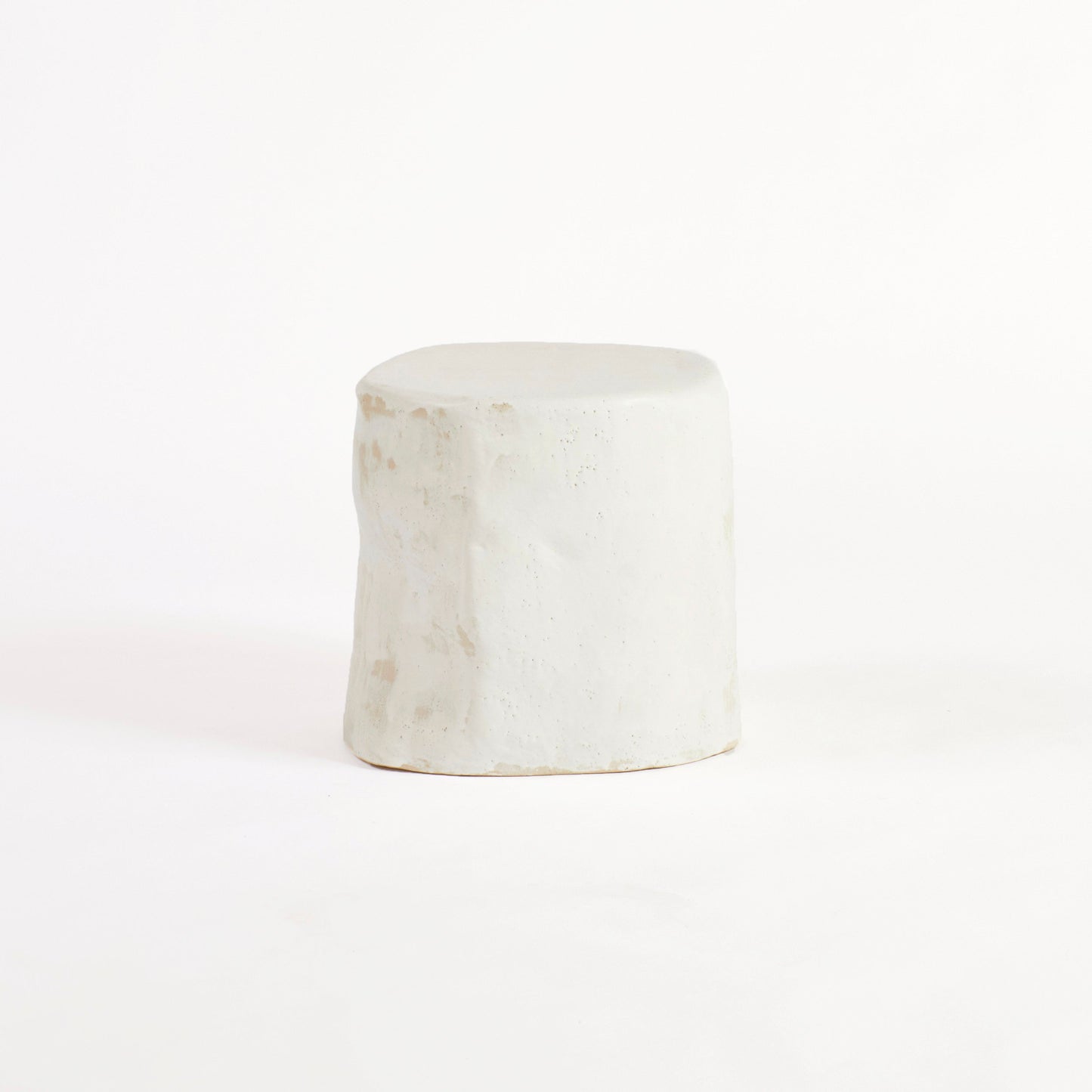 Ceramic Side Table - Small (Custom Shape) in White End Tables