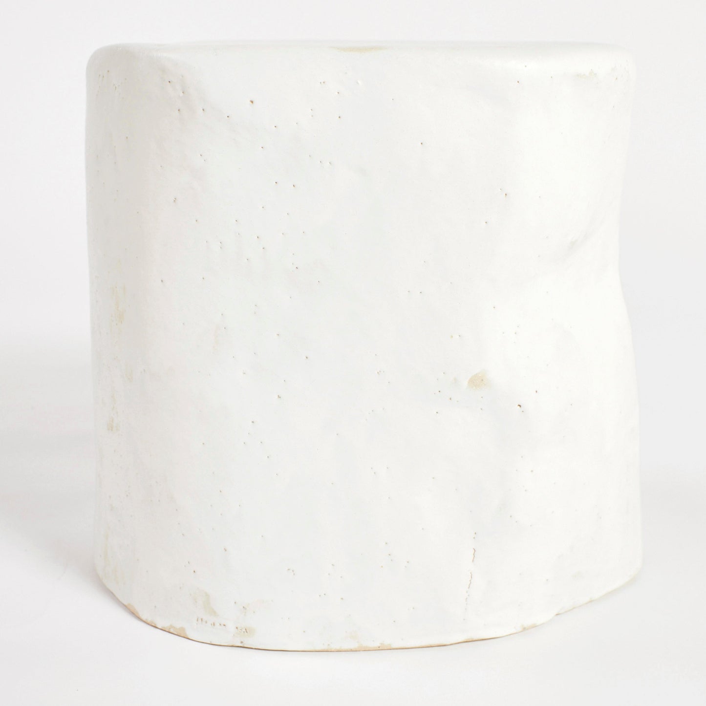 Ceramic Side Table - Small (Custom Shape) in White End Tables