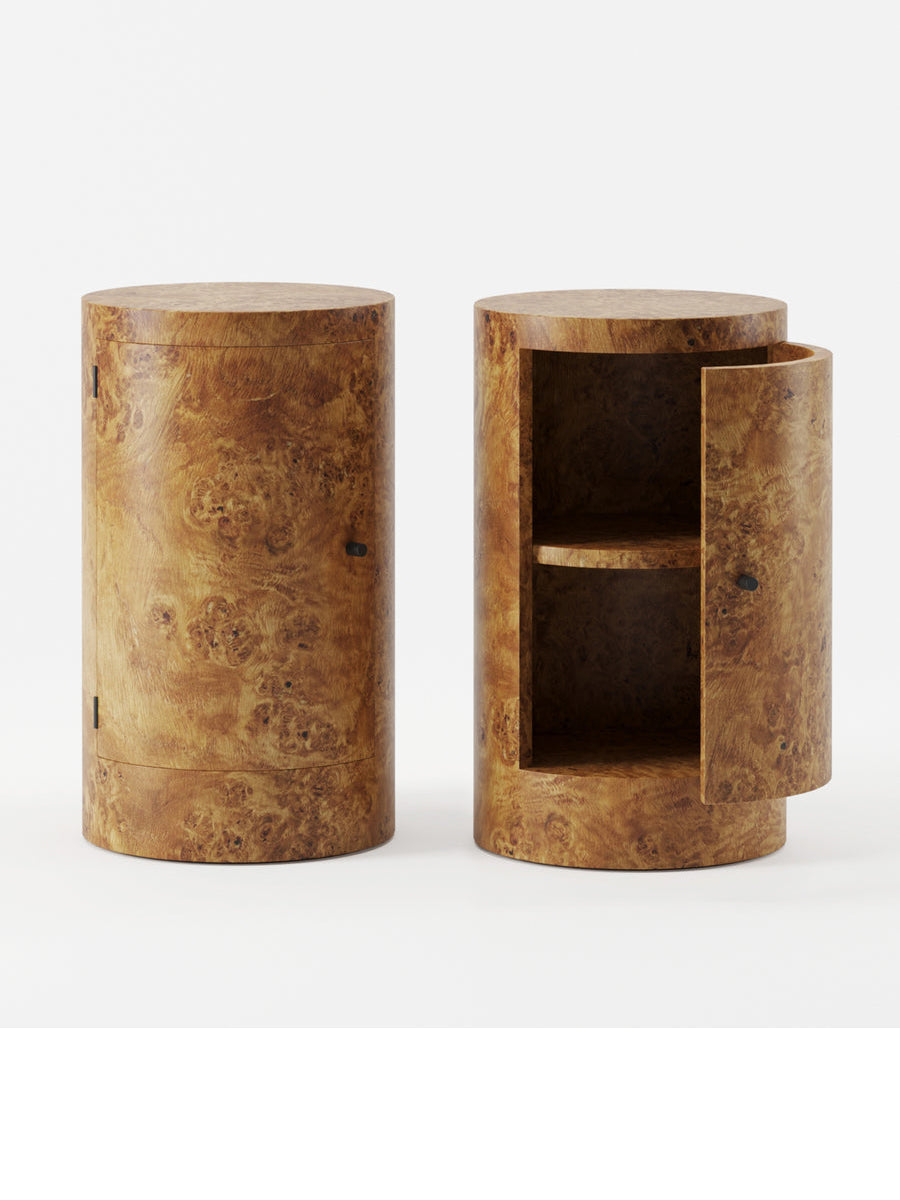 Constant Nightstand - Poplar Burl Nightstands