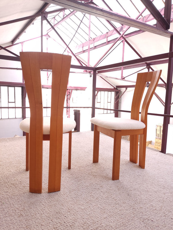 Elm & Boucle Dining Chair (Set of 6) Side Chairs