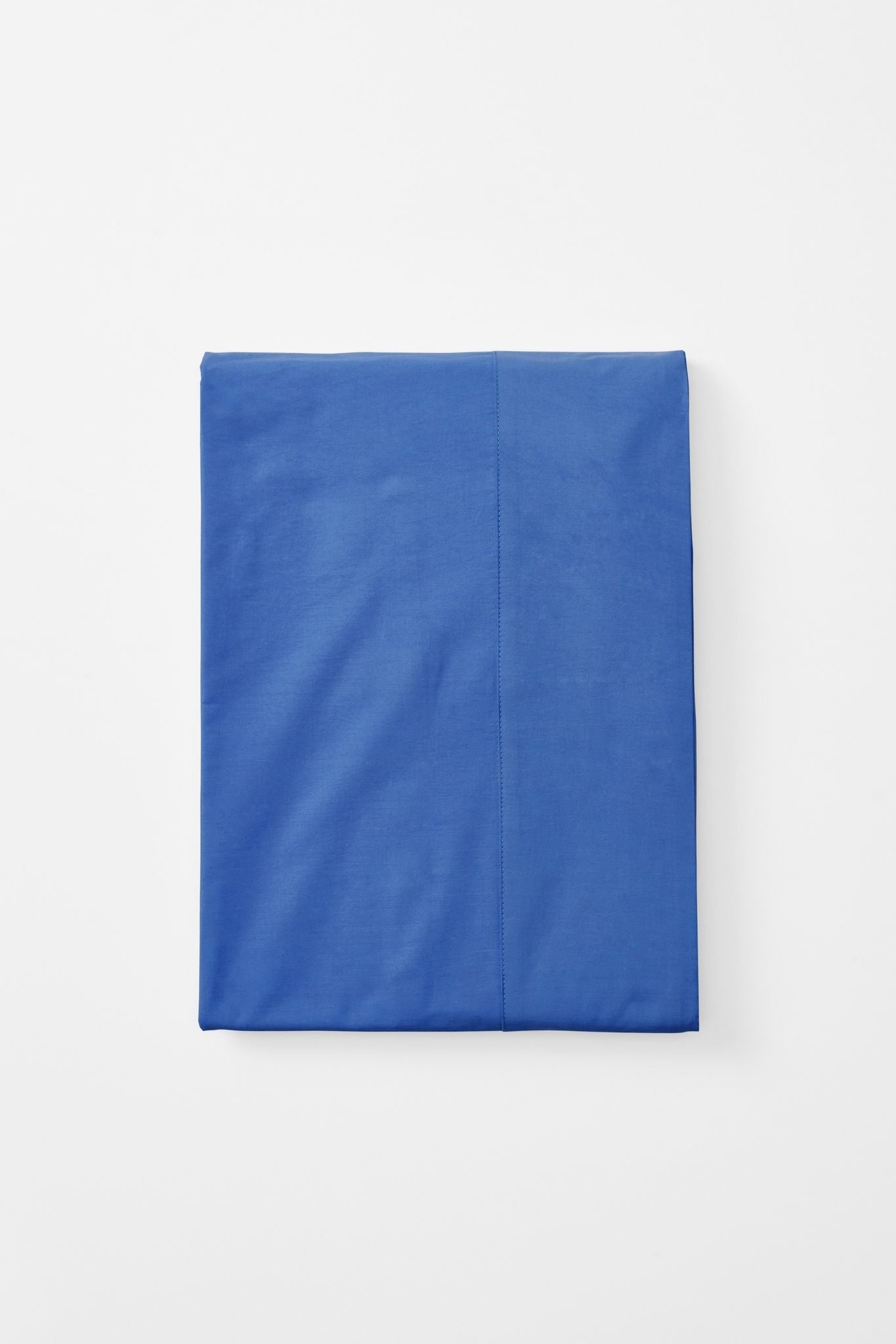 Mono Organic Cotton Percale Flat Sheet Bed Sheets in Blue Blue