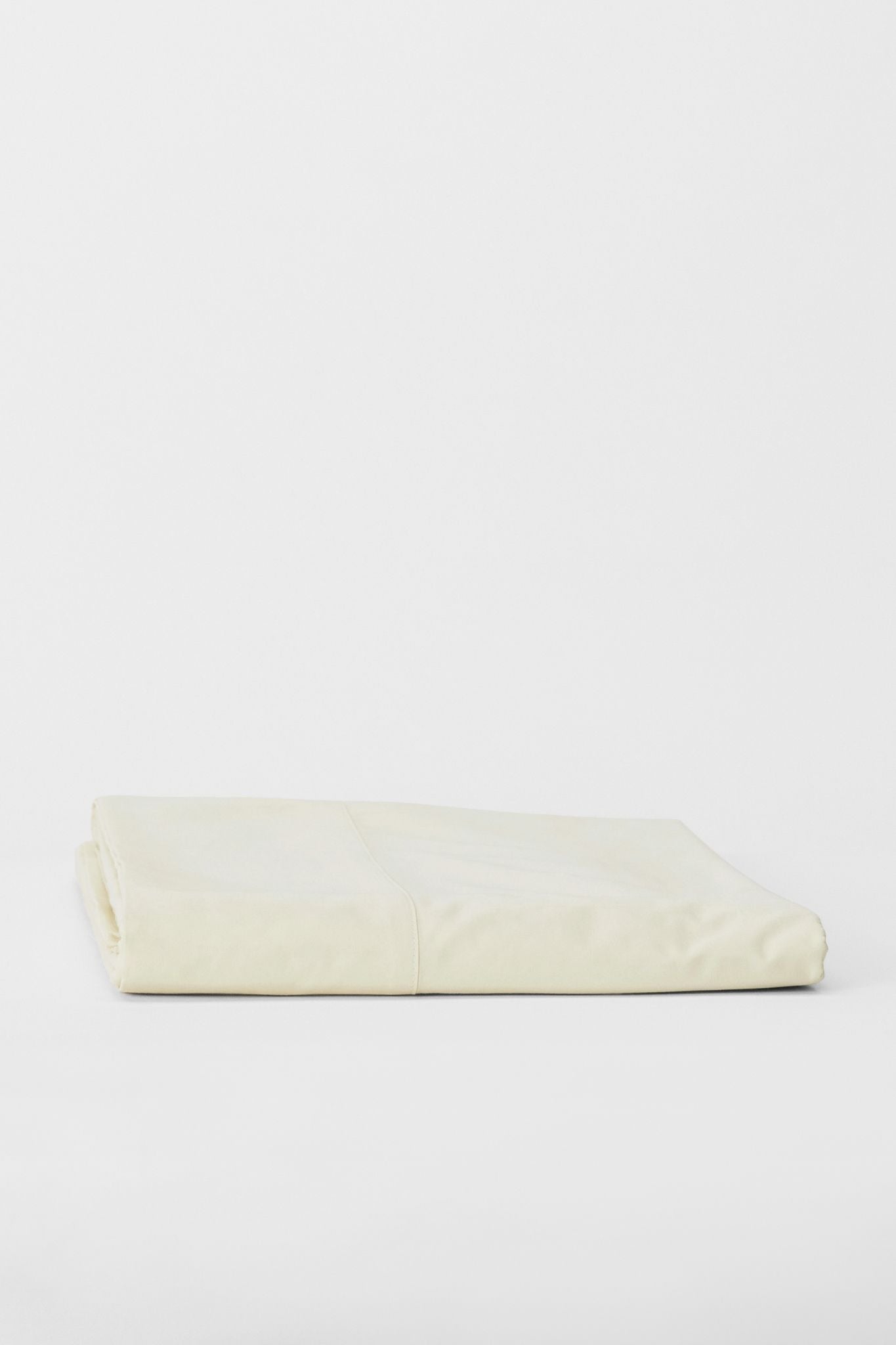 Mono Organic Cotton Percale Flat Sheet Bed Sheets in Canvas